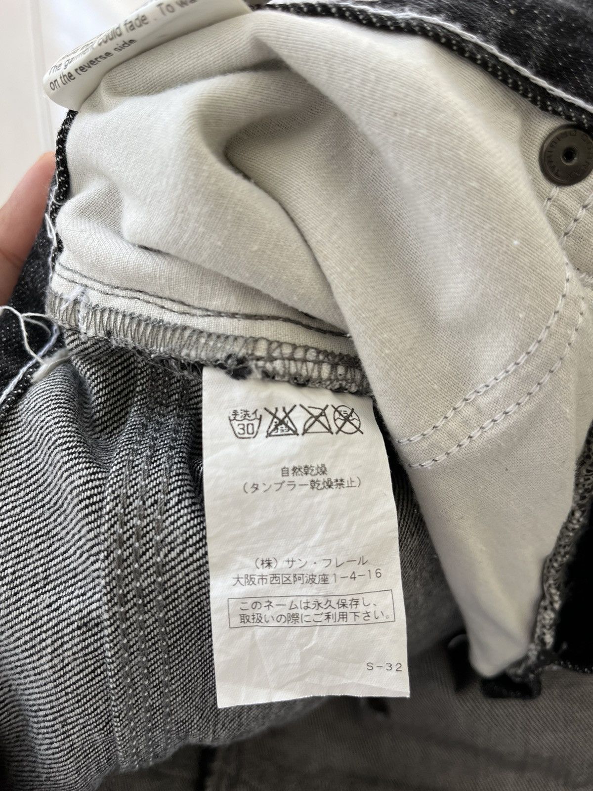 Neil Barrett 💥 Neil Barret Waxed Coated Denim Size 33" - 9 Thumbnail