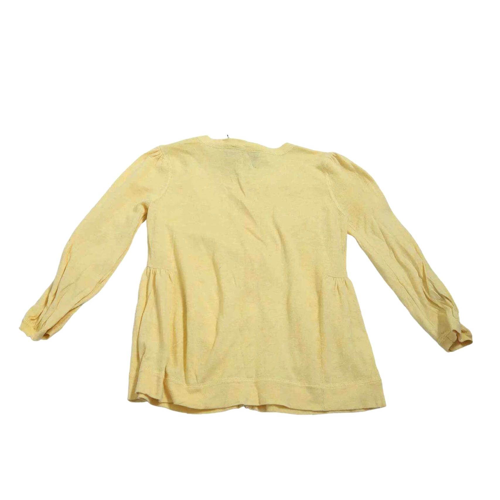 Juicy Couture Juicy Couture Cardigan Women Small Yellow Button Front Cotton Sweater Size S / US 4 / IT 40 - 2 Thumbnail