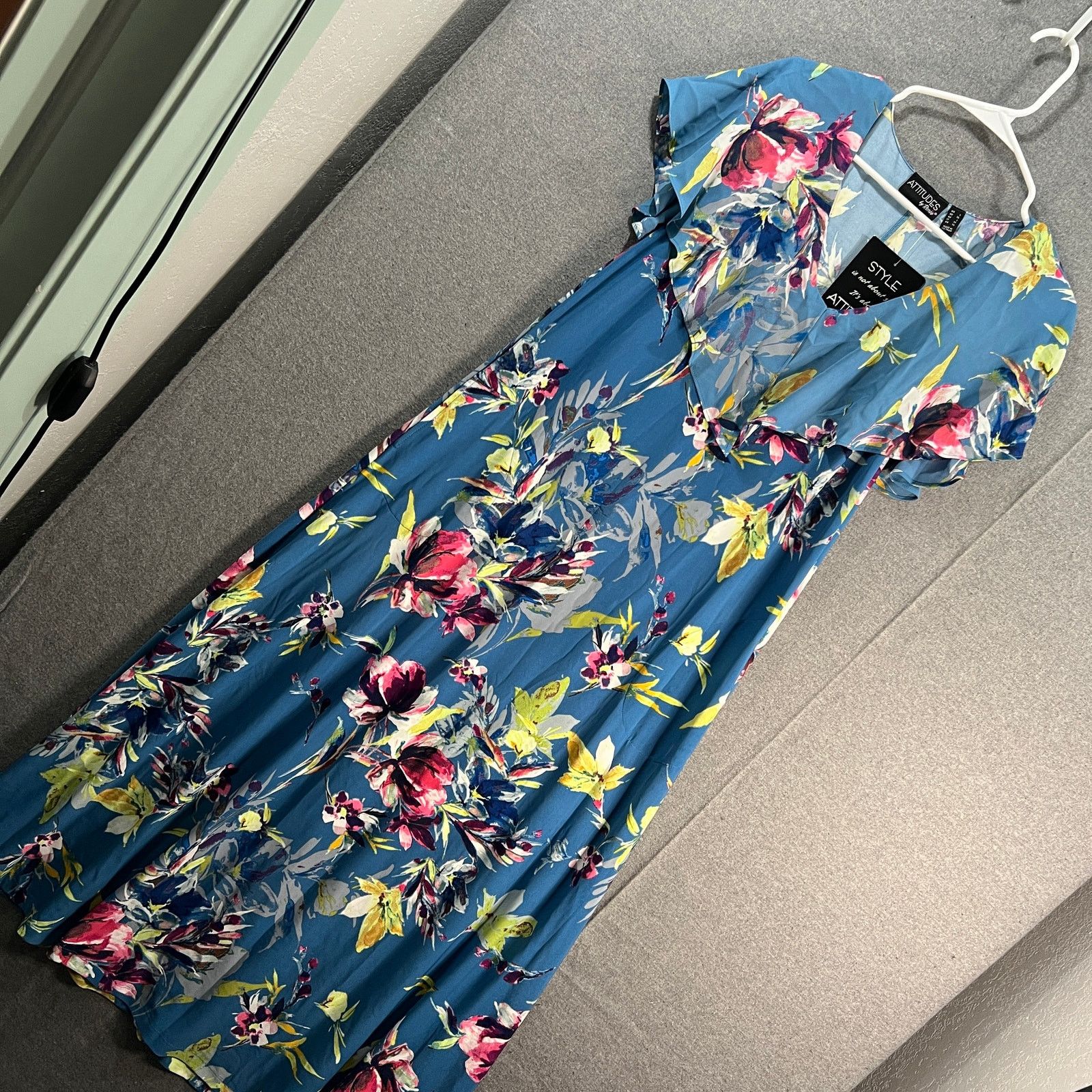 Other Attitudes by Renee Global Illusions Regular Maxi Dress Size L / US 10 / IT 46 - 1 Thumbnail