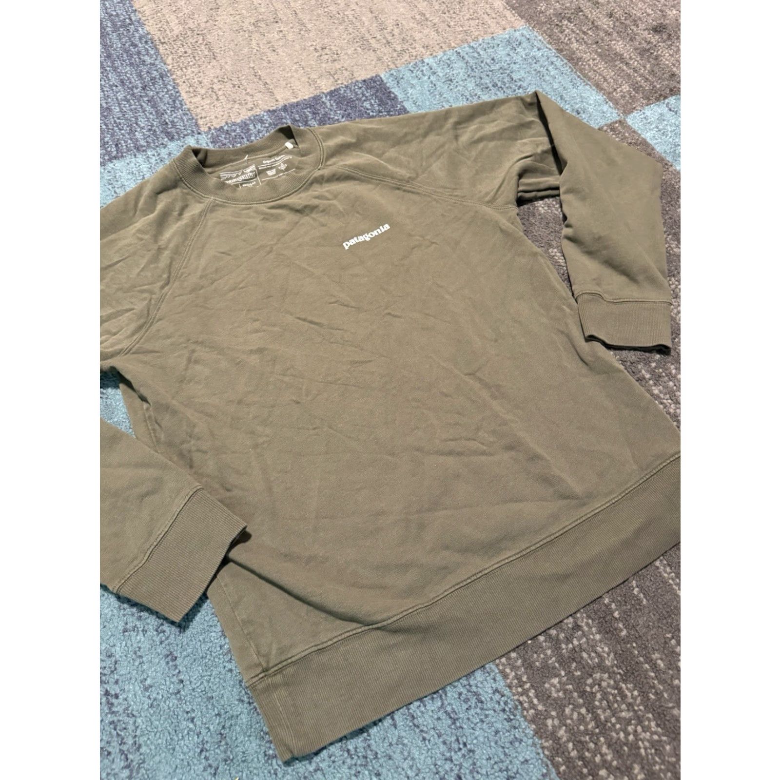 Patagonia Patagonia Sweatshirt Mens Small Green P-6 Logo Organic Crew French Terry Size US S / EU 44-46 / 1 - 5 Thumbnail