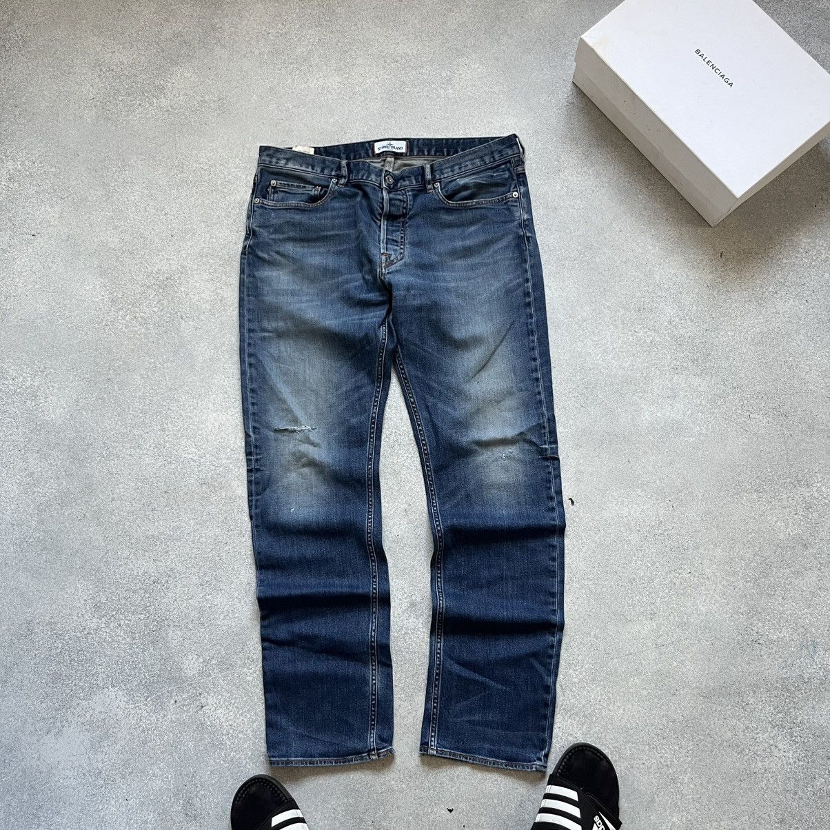 Stone Island STONE ISLAND Jeans Wash Blue Denim Vintage Y2k Affliction Size US 36 / EU 52 - 7 Thumbnail