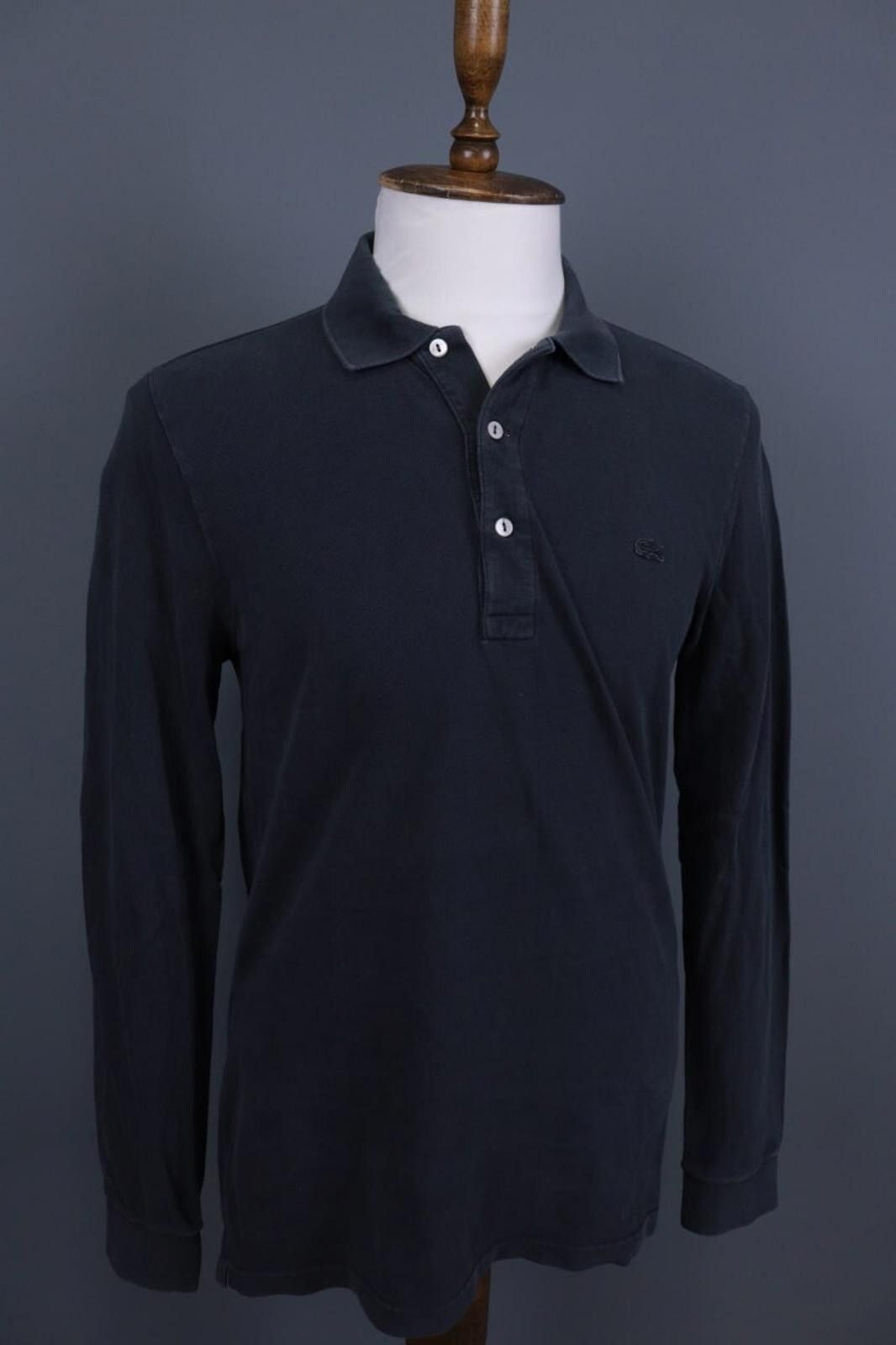 Lacoste Lacoste Gray Vintage Polo Neck Pullover Pumper Size 3 / S Size US M / EU 48-50 / 2 - 5 Thumbnail