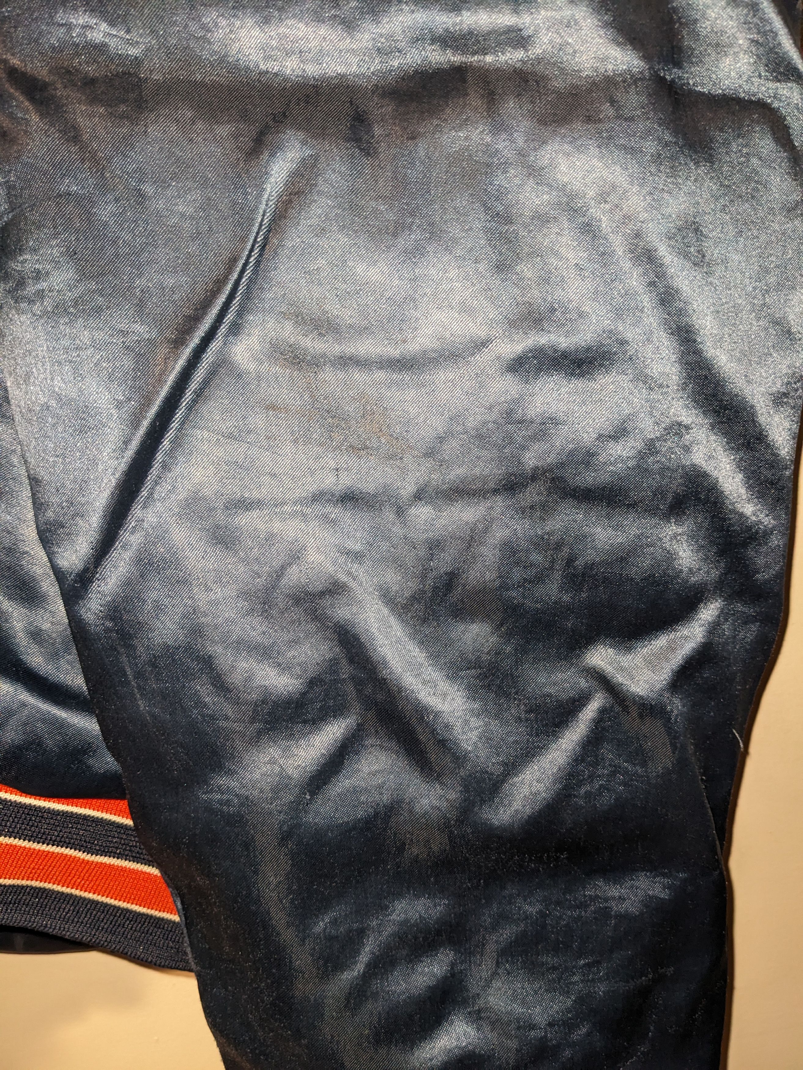 NFL × Vintage Vintage 80s Chicago Bears NFL Chalk Line Satin Jacket Size US L / EU 52-54 / 3 - 15 Thumbnail