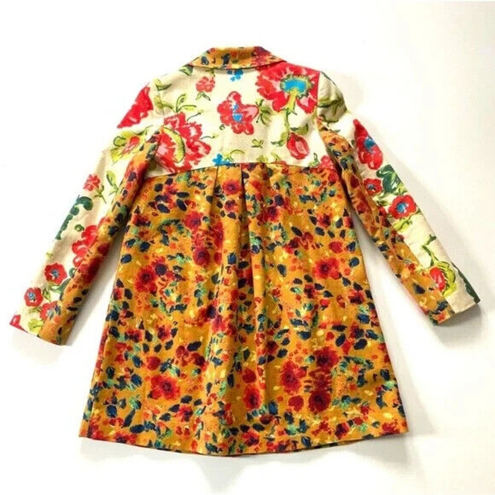 Anthropologie ANTHROPOLOGIE ELEVENSES FLORAL GARDEN PRINT BUTTON COAT SZ 0 Size XS / US 0-2 / IT 36-38 - 6 Thumbnail