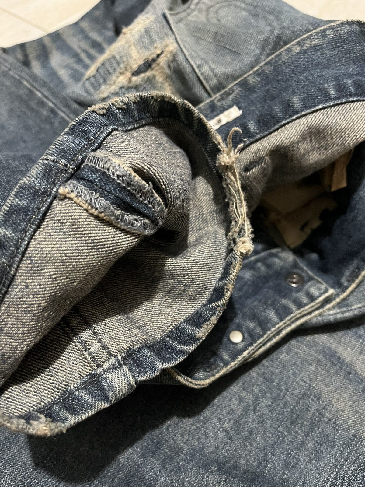 Ego Tripping EGO Tripping Japan Denim Distressed Size US 29 - 15 Thumbnail