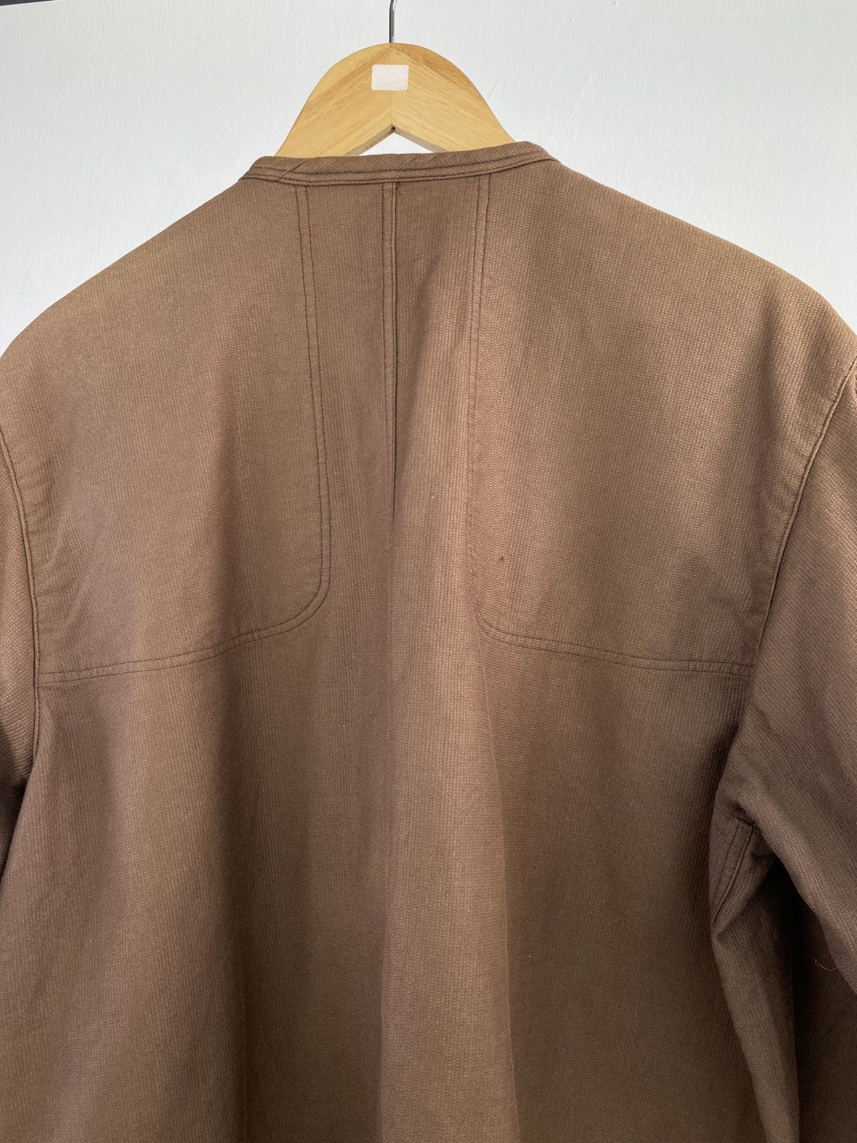 Issey Miyake Vintage 80’s Issey Miyake Collarless Sunfaded Jacket Size US M / EU 48-50 / 2 - 7 Thumbnail
