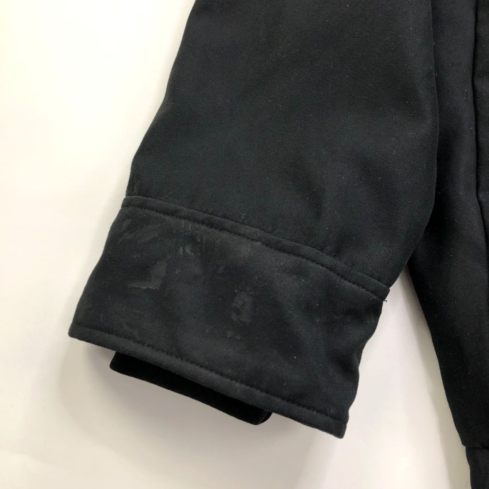 Vintage Zero Restriction Jacket Mens Full Zip Mock Neck Black XL Microsuede Windbreaker Regular Fit Mid-Length Jacket Size US XL / EU 56 / 4 - 4 Thumbnail