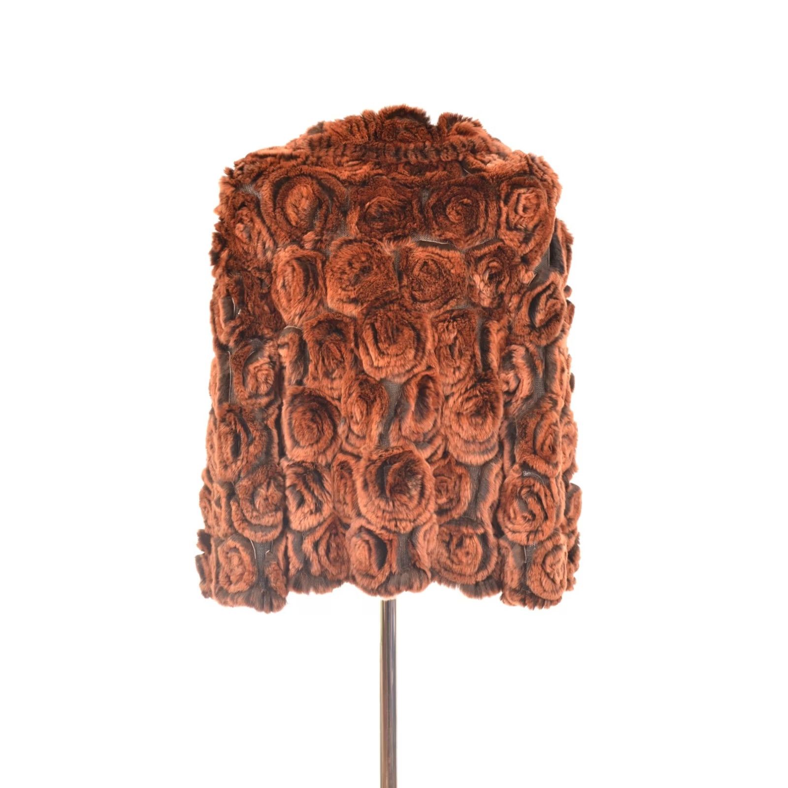 Vintage K-Yen Rabbit Fur Jacket L Women's Fur Jacket Brown DDP Size L / US 10 / IT 46 - 2 Thumbnail