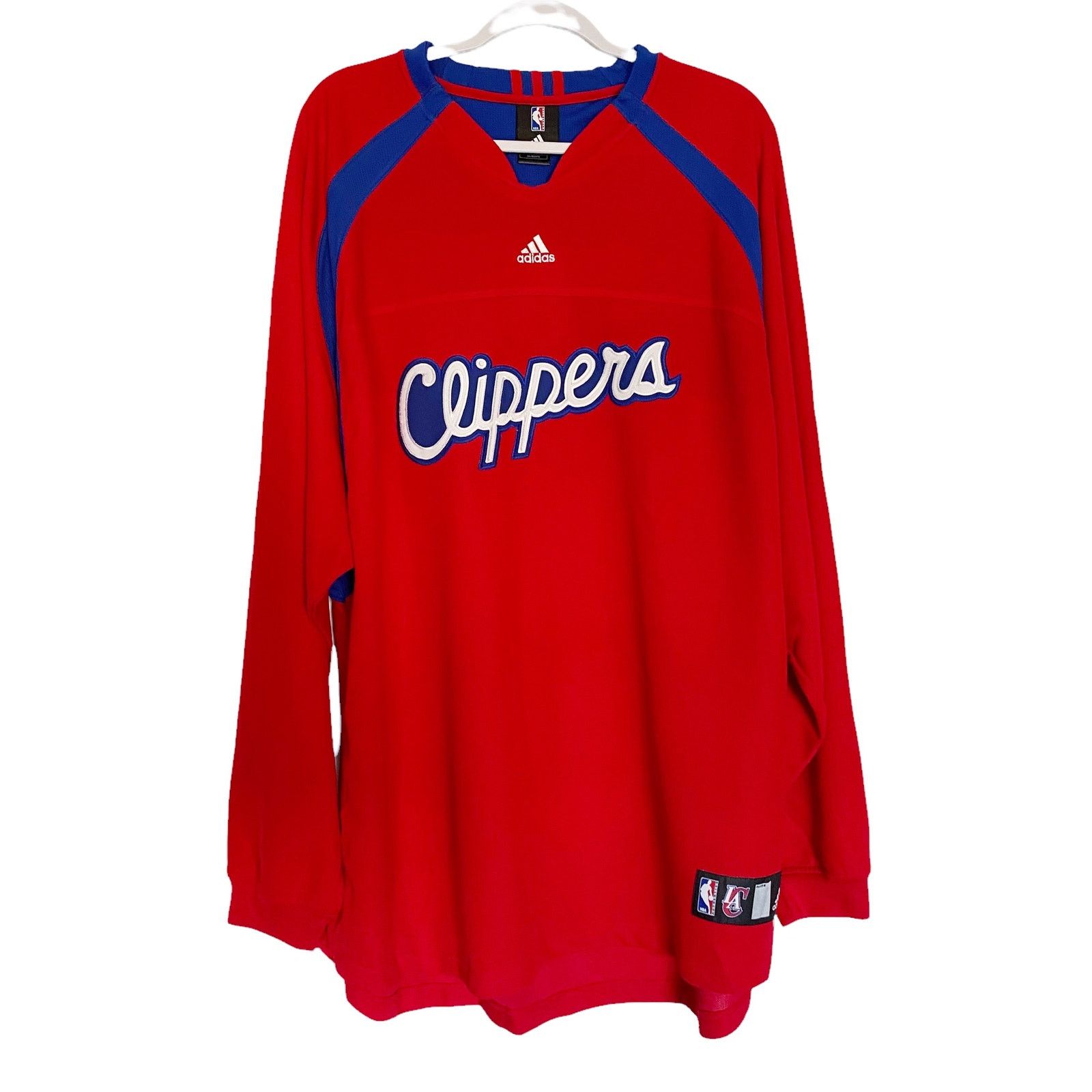 Adidas Adidas Clippers LA Spellout Embroidered Long Sleeve Jersey Size US XXL / EU 58 / 5 - 1 Thumbnail