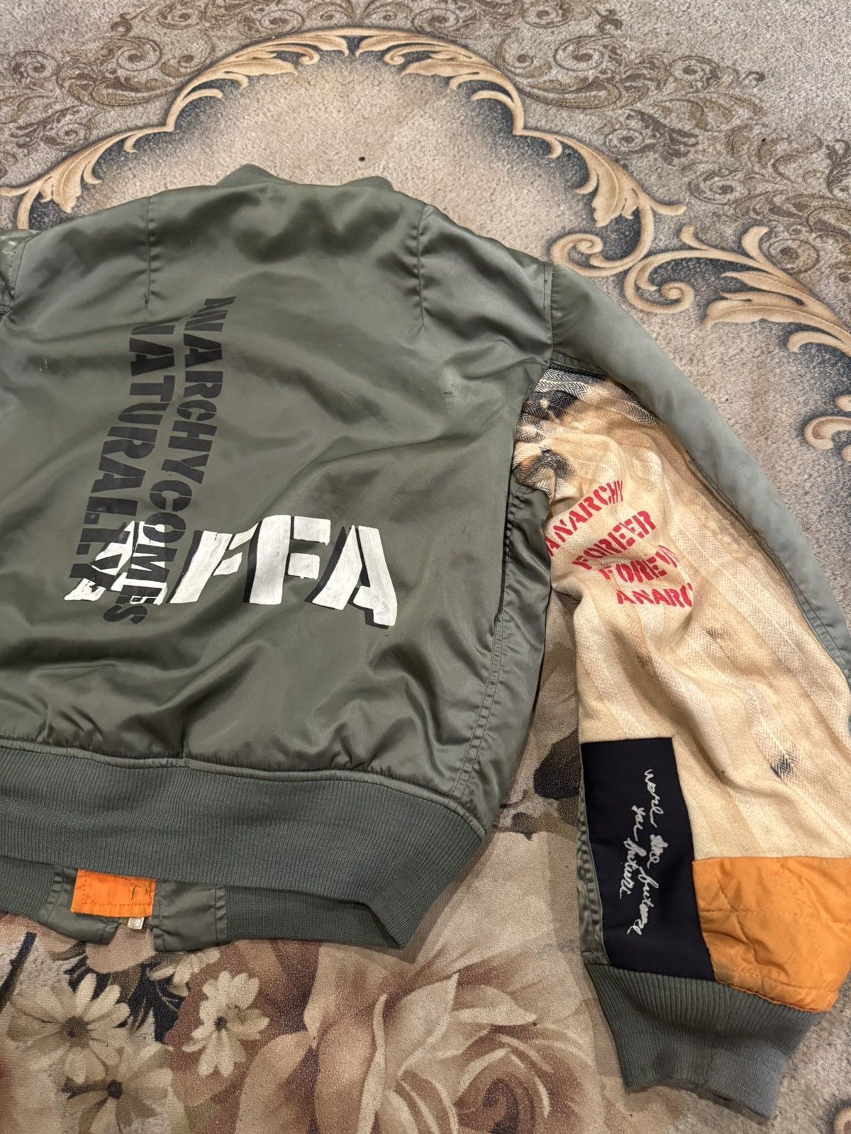 Handmade 90s Vintage HANDMADE flight jacket Size US L / EU 52-54 / 3 - 4 Thumbnail