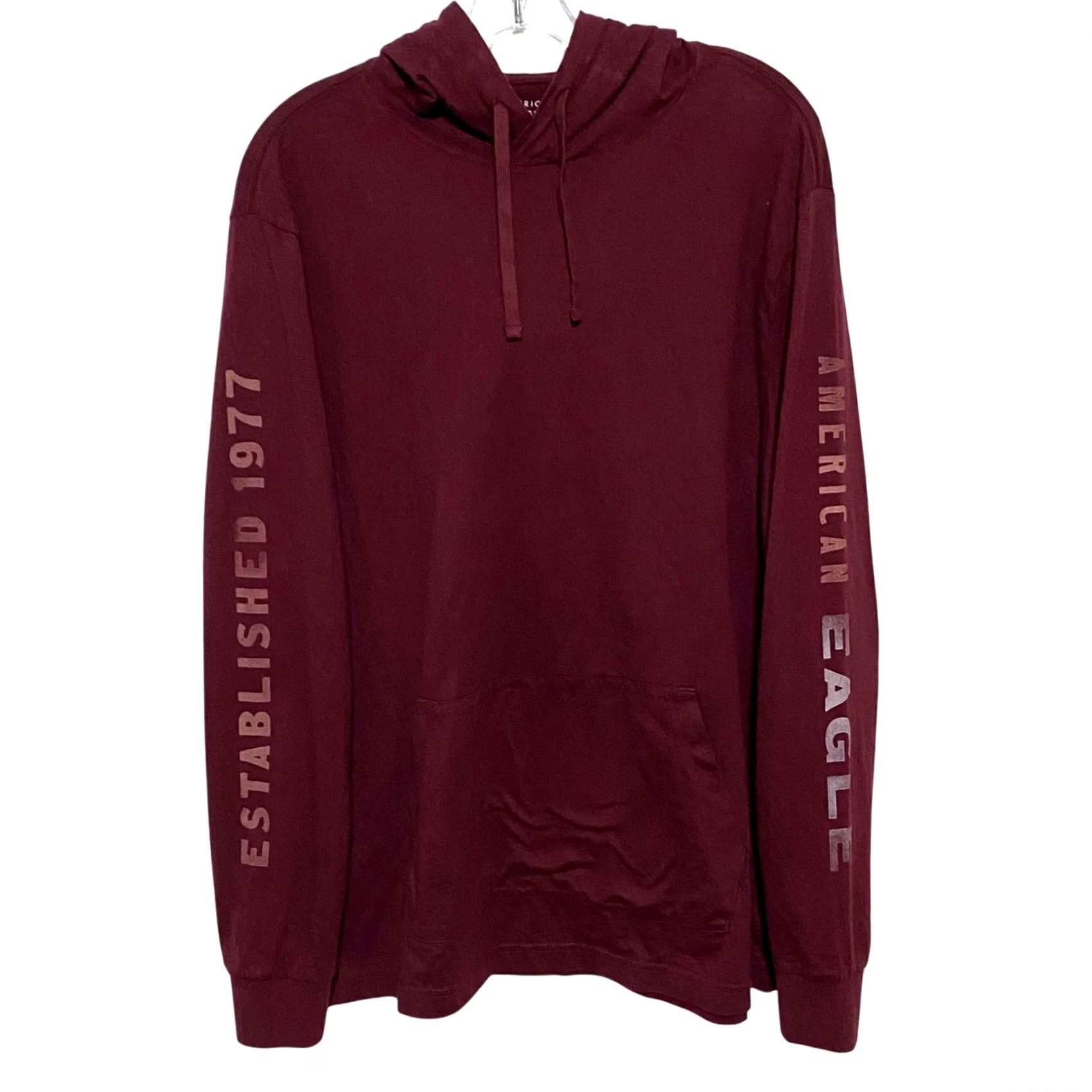 American Eagle Outfitters VINTAGE American Eagle Hoodie Sweatshirt Mens M Red Cozy Comfort NWT Size US M / EU 48-50 / 2 - 5 Thumbnail