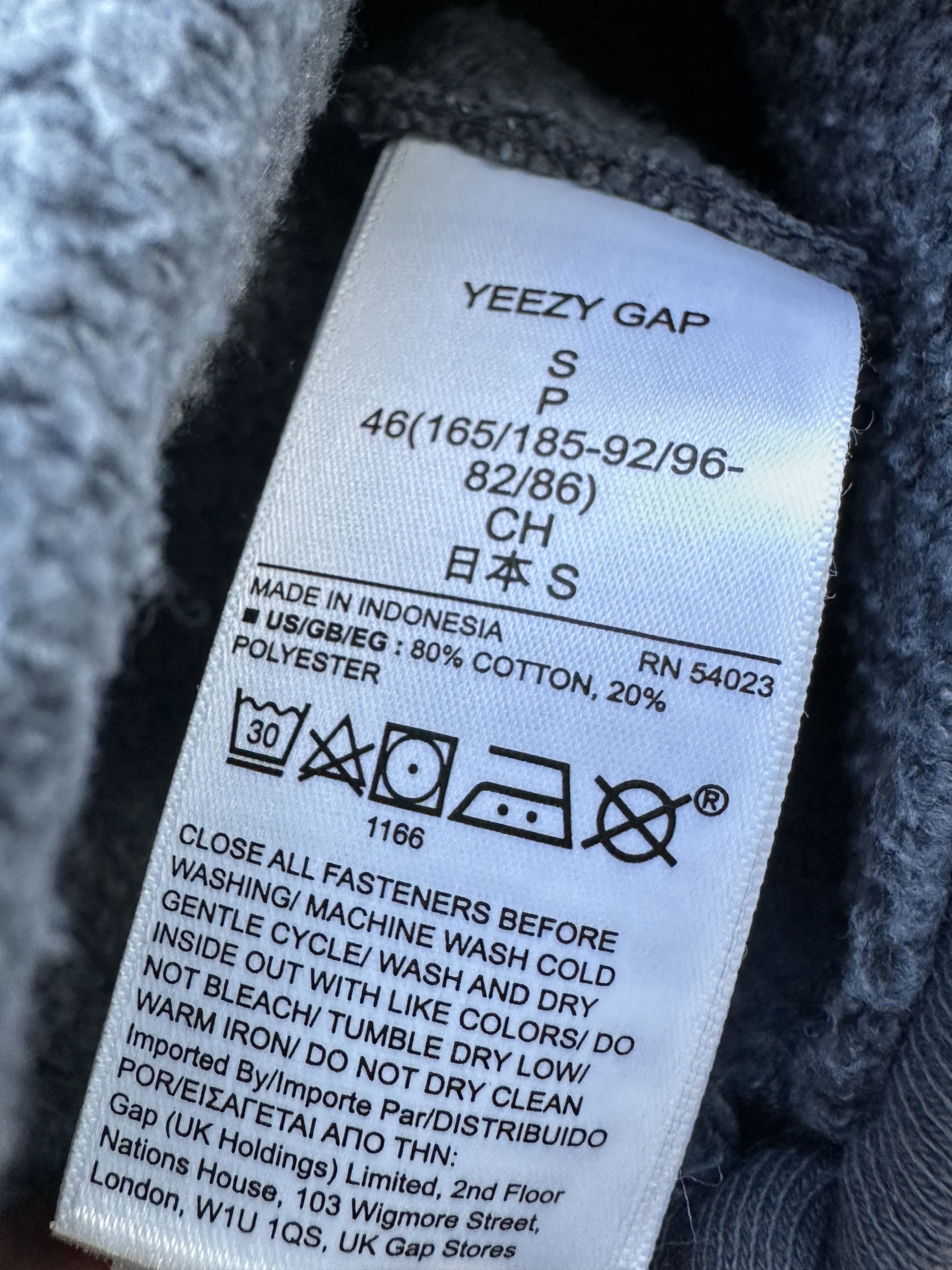 Gap × Kanye West × Yeezy UNRELEASED YEEZY GAP FLEECE YOKE BACK TEE GREY Size US S / EU 44-46 / 1 - 4 Thumbnail