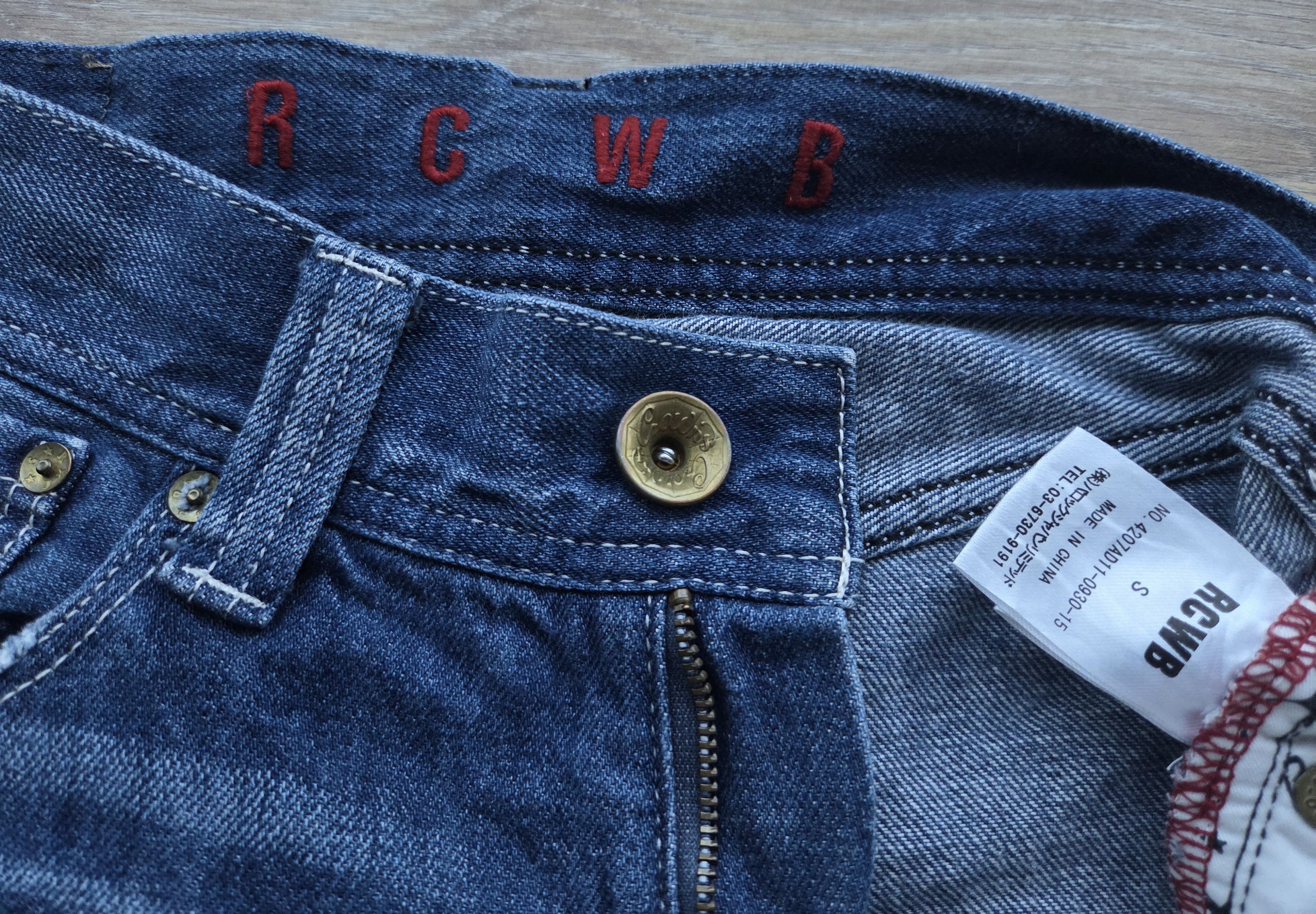 Japanese Brand Distressed Ripped Off RCWB Rodeo Crowns Red Selvedge Denim Size US 30 / EU 46 - 5 Thumbnail