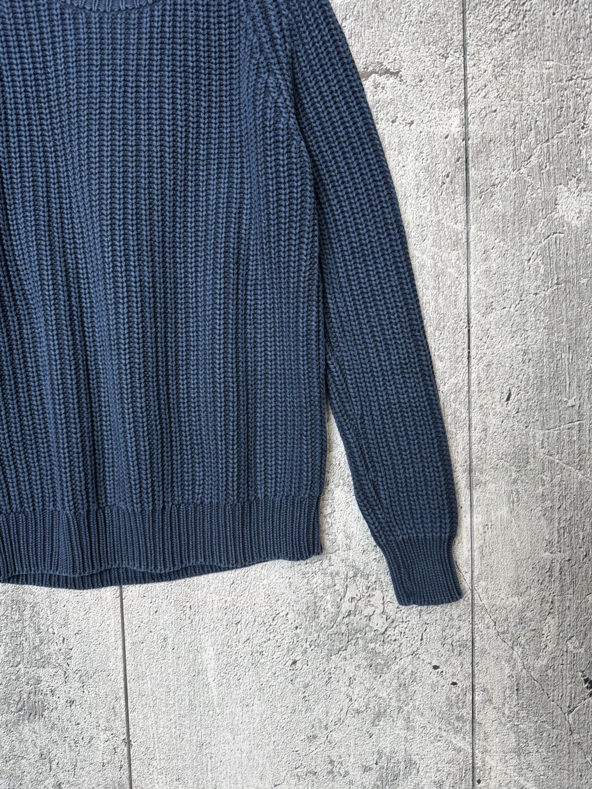 Our Legacy Our Legacy AW 15 Indigo Dyed Men Knitted Heavyweight Sweater Size US M / EU 48-50 / 2 - 3 Thumbnail