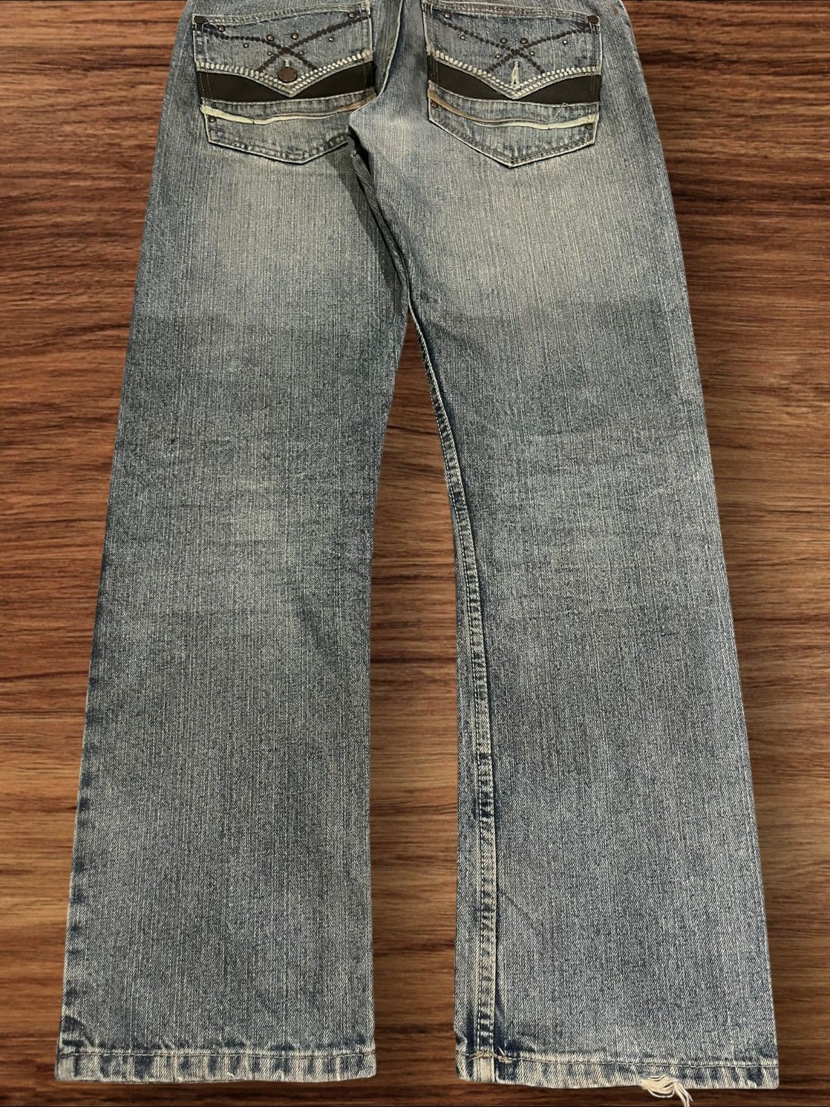 Embellish × Hysteric Glamour × Japanese Brand ⚡️Vintage⚡️Y2K Japanese Brand Rhine Stone Slim Straight Jeans Size US 32 / EU 48 - 8 Thumbnail