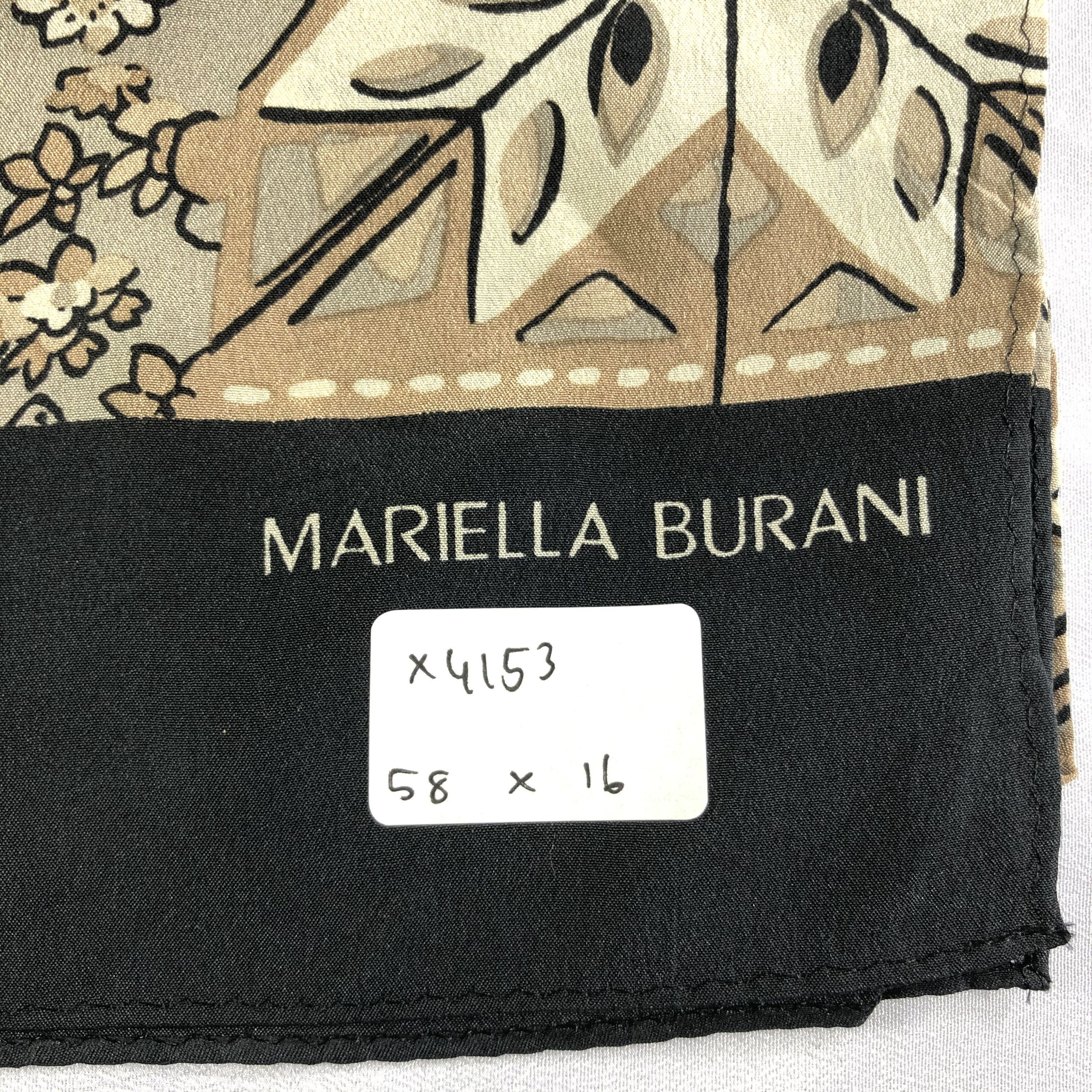 Vintage Vintage Mariella Burani Silk Scarf Size ONE SIZE - 7 Thumbnail