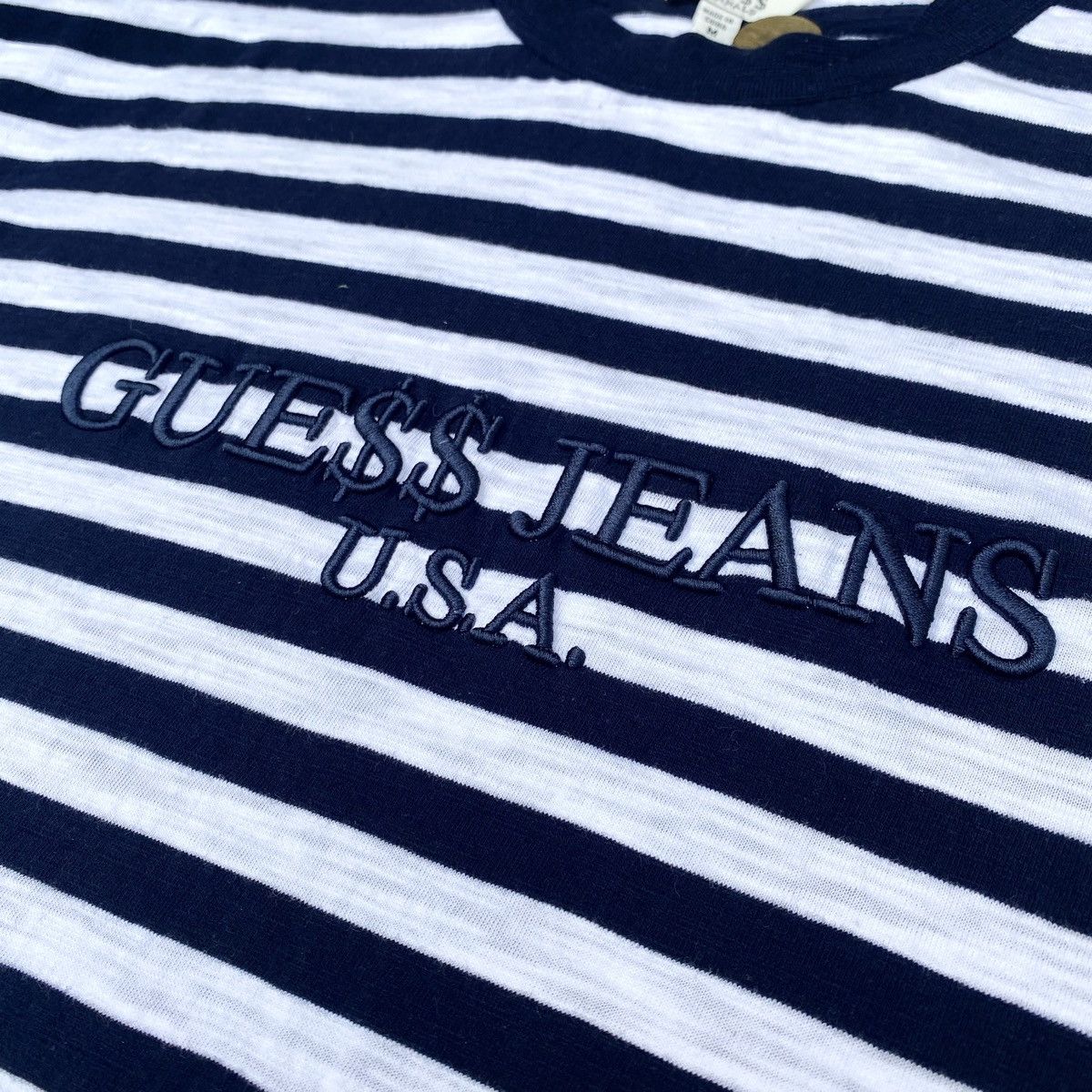 Other GUESS JEANS 'U.S.A' ASAP ROCKY Embroidered Striped NAVY Size US M / EU 48-50 / 2 - 7 Thumbnail