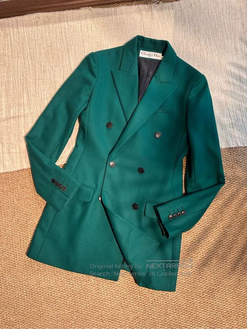 Dior Dior Wool waist double-breasted medium and long suit Size XS / US 0-2 / IT 36-38 - 1 Thumbnail