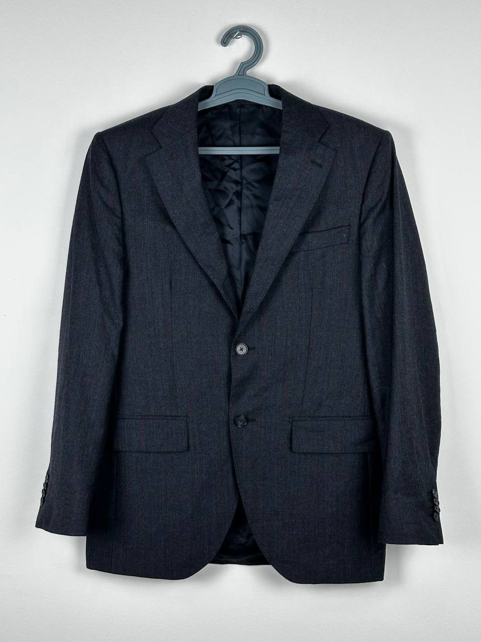 L.B.M. 1911 LBM 1911 Tailored Lana Wool Check Blazer Size 46R - 1 Thumbnail