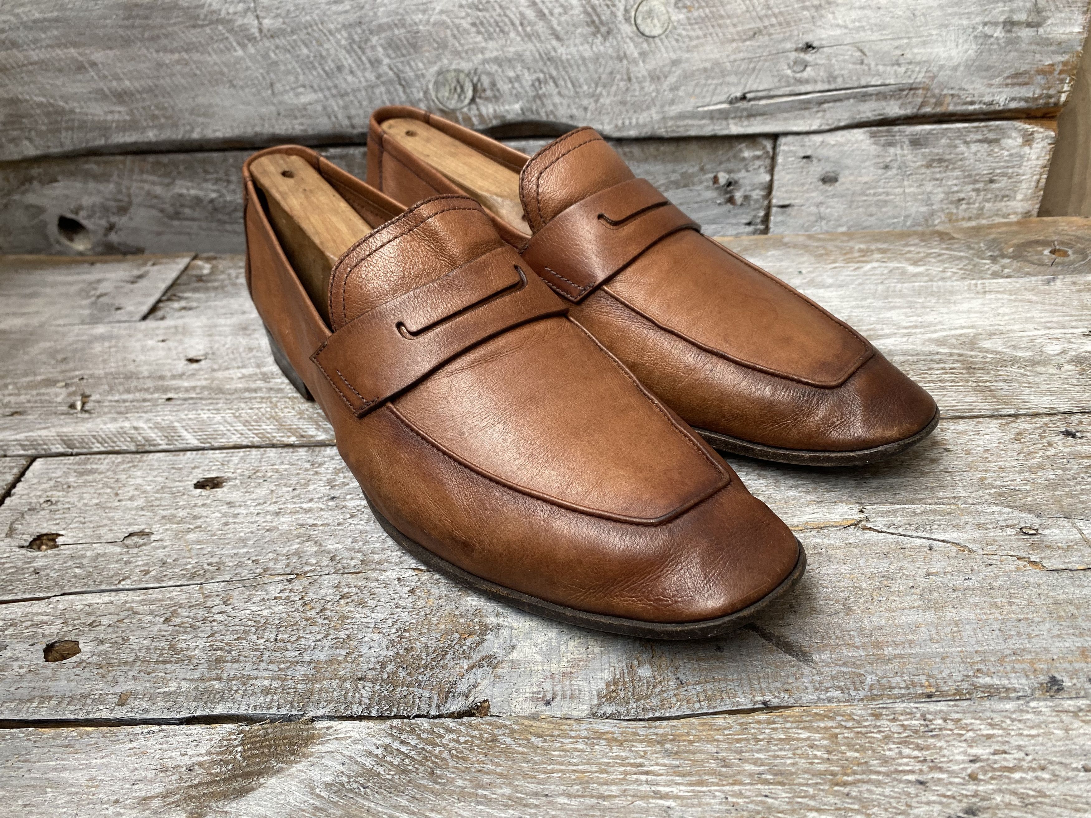 Berluti × Designer Berluti lorenzo kangaroo brown slip on loafers UK Size US 8.5 / EU 41-42 - 7 Thumbnail