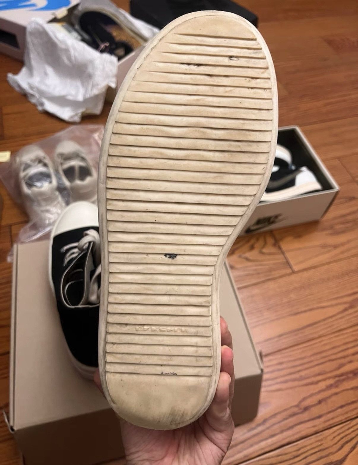 Rick Owens Rick Owens DRKSHDW Round Toe Zip High-Top Sneakers Size US 10 / EU 43 - 4 Thumbnail