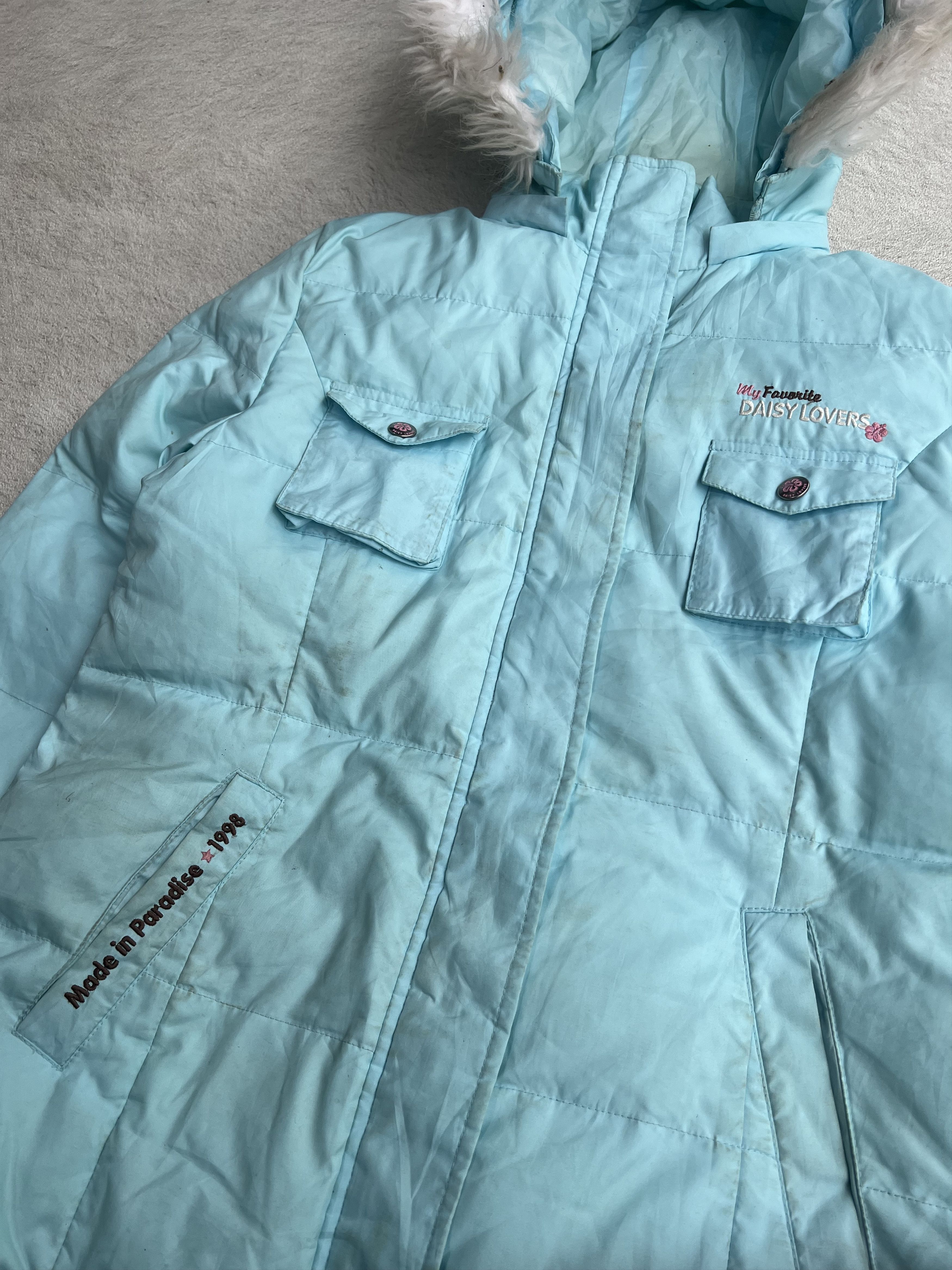 Angel Blue 2000s Daisy Lover Hysteric Poem Cute Down Fur y2k Lgb Ifsix Size US M / EU 48-50 / 2 - 4 Thumbnail
