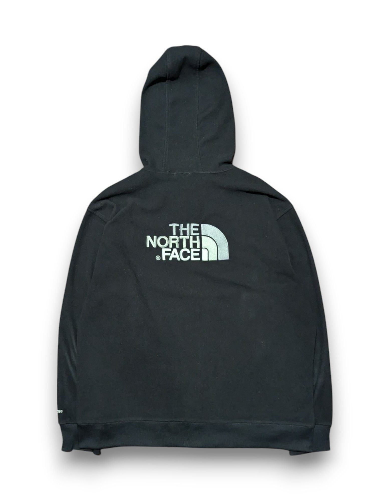 The North Face TKA 200 Big Logo Fleece Jacket Black Vintage