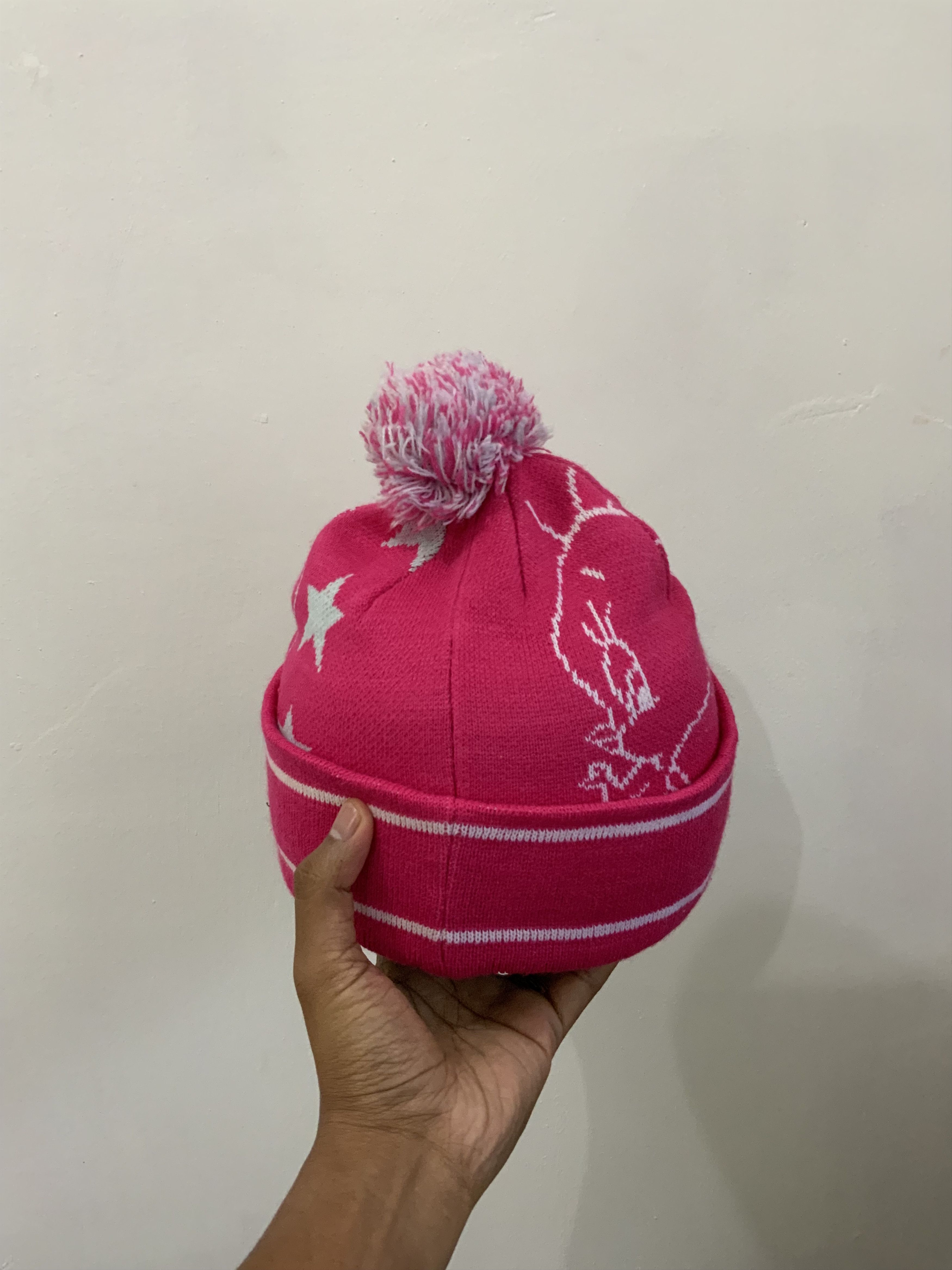 Warner Bros Tweety Warner Bros Pink Beanie Hat Size ONE SIZE - 3 Thumbnail
