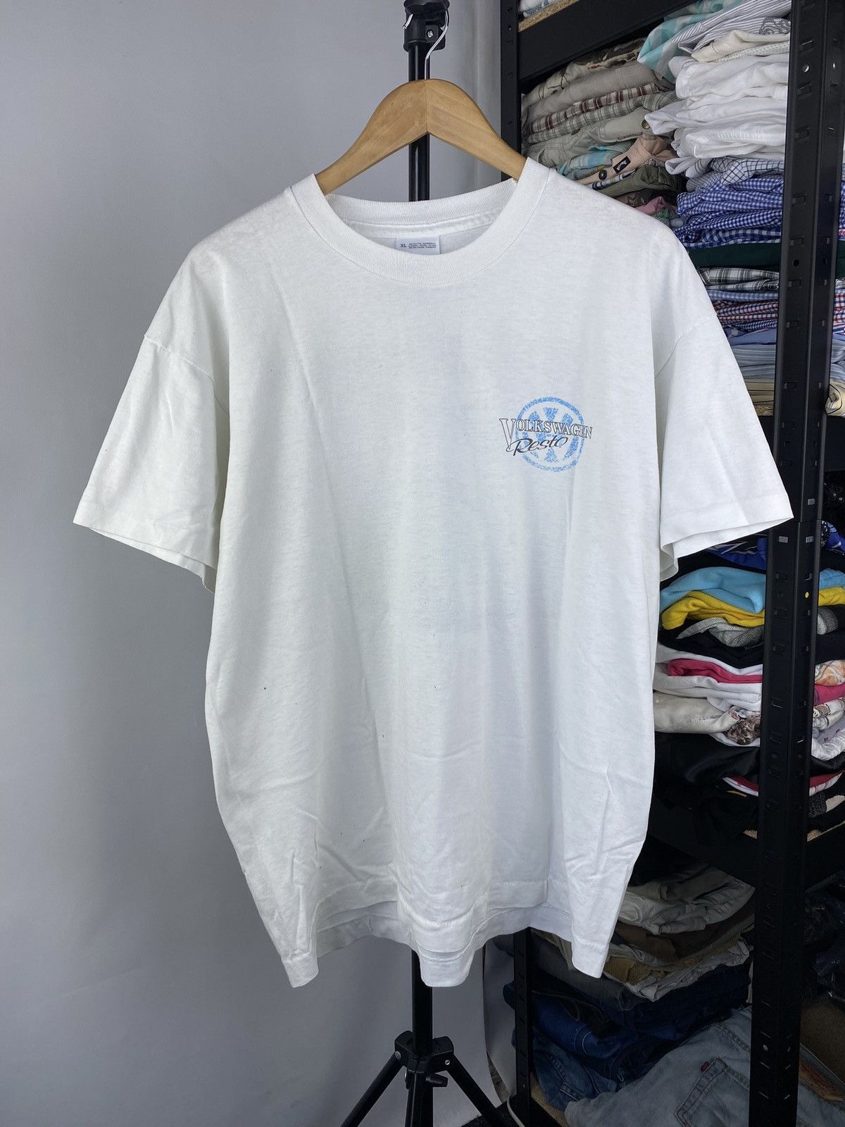 Vintage 90s🔥Volkswagen Resto The Classic Look Racing Tee men Size US XL / EU 56 / 4 - 3 Thumbnail
