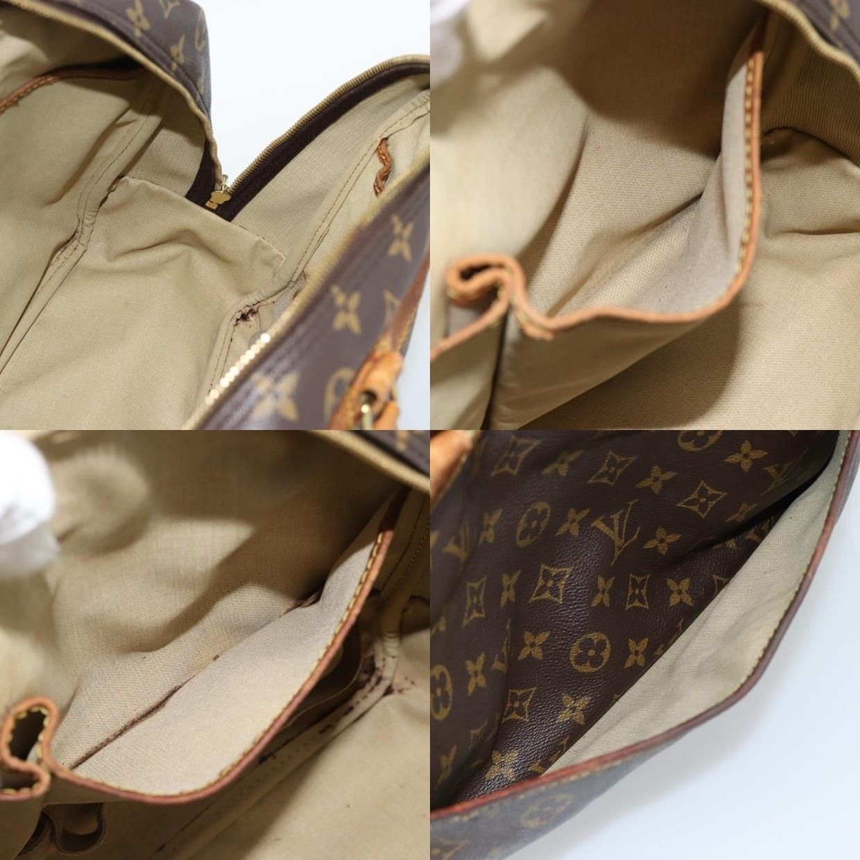 Louis Vuitton Louis Vuitton Monogram Deauville Handbag Brown Size ONE SIZE - 12 Thumbnail
