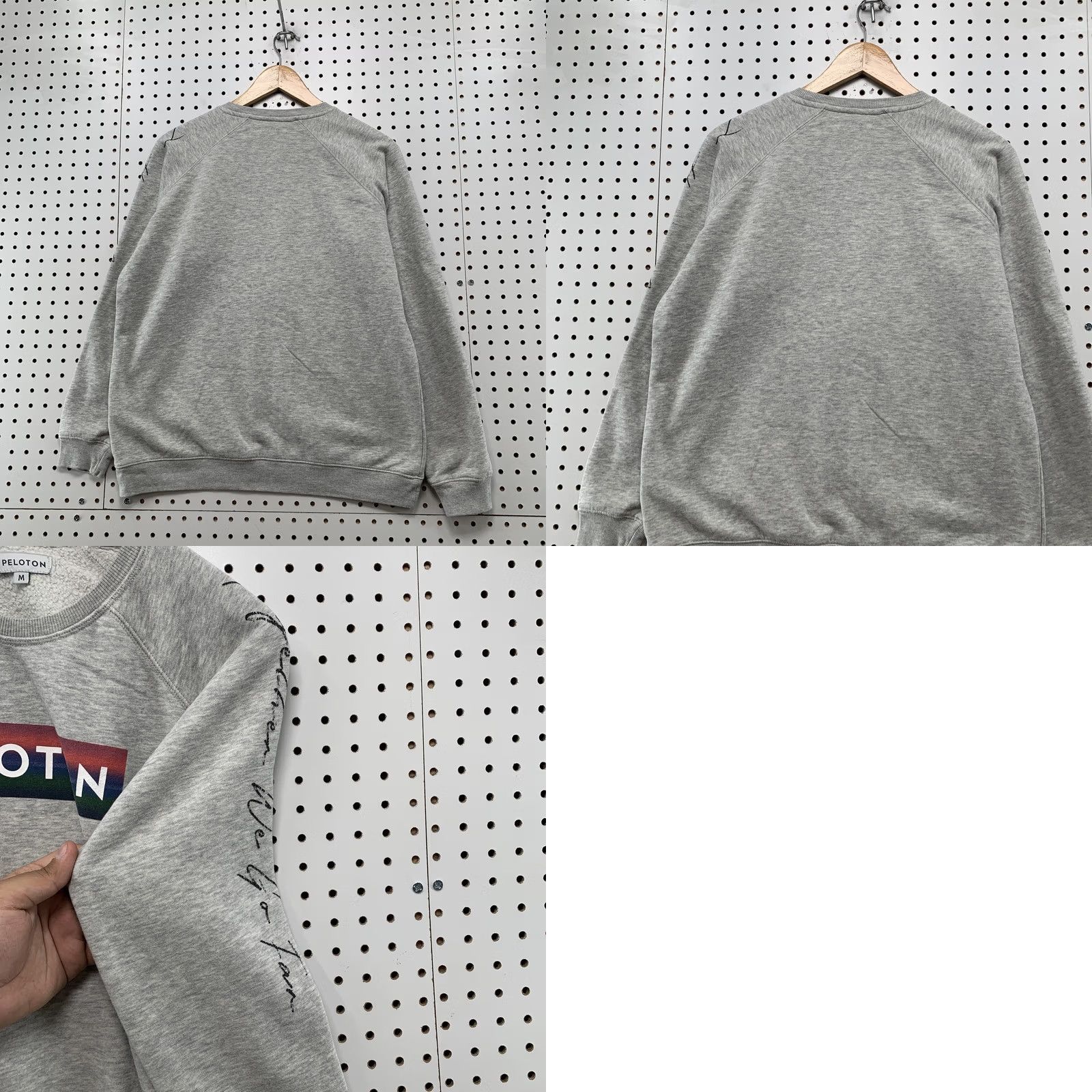 Vintage Peloton Crewneck Sweatshirt Mens Medium Fleece Gray Long Sleeve Pullover Size US M / EU 48-50 / 2 - 8 Thumbnail