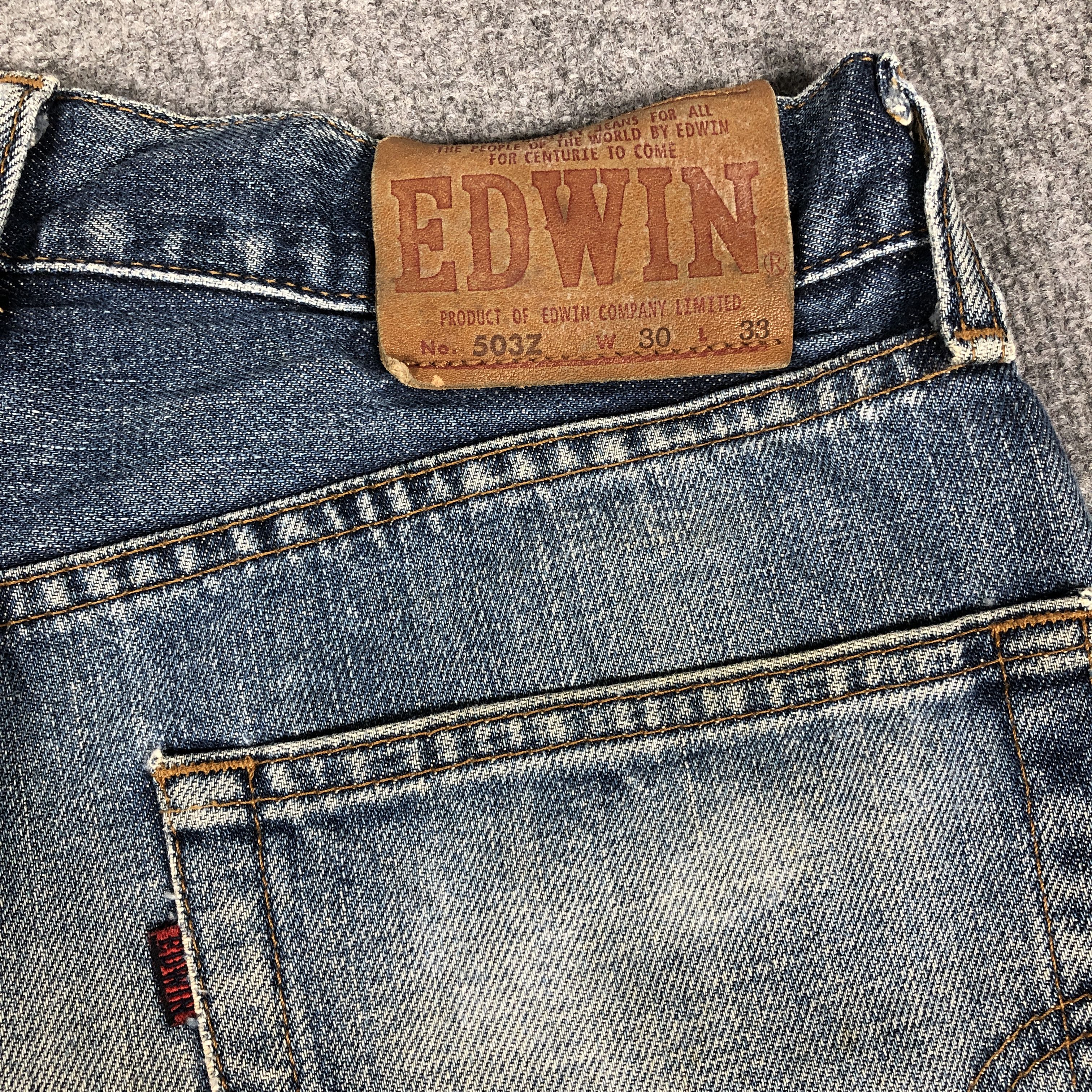 Edwin × Vintage Vintage Edwin 503 Regular Jeans L1196 Size US 29 - 7 Thumbnail