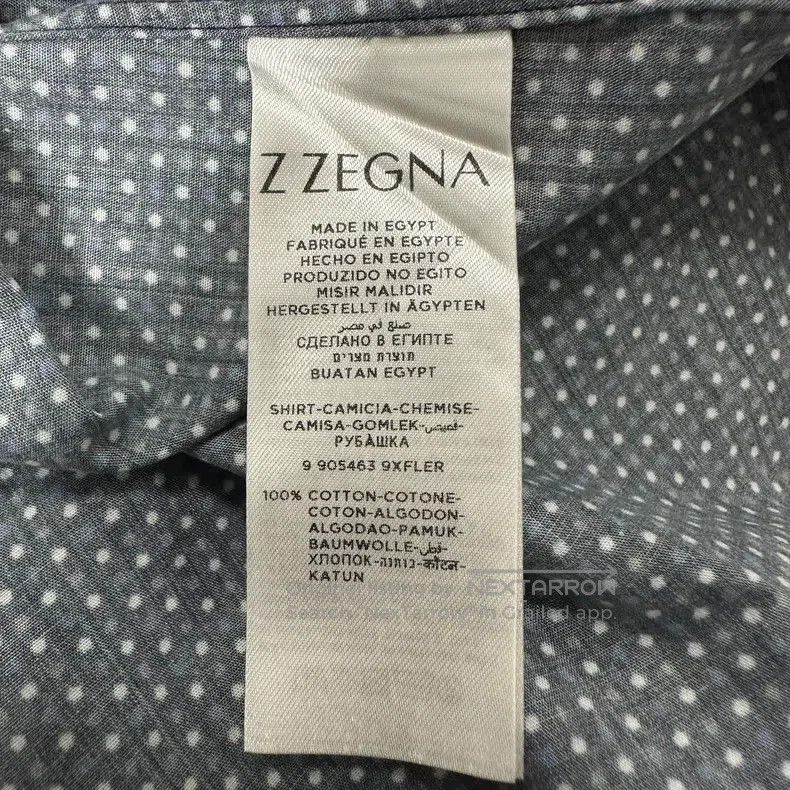 Ermenegildo Zegna Ermenegildo Zegna size 41 Deep Blue Polka Dot Printed Long Size US XL / EU 56 / 4 - 6 Thumbnail