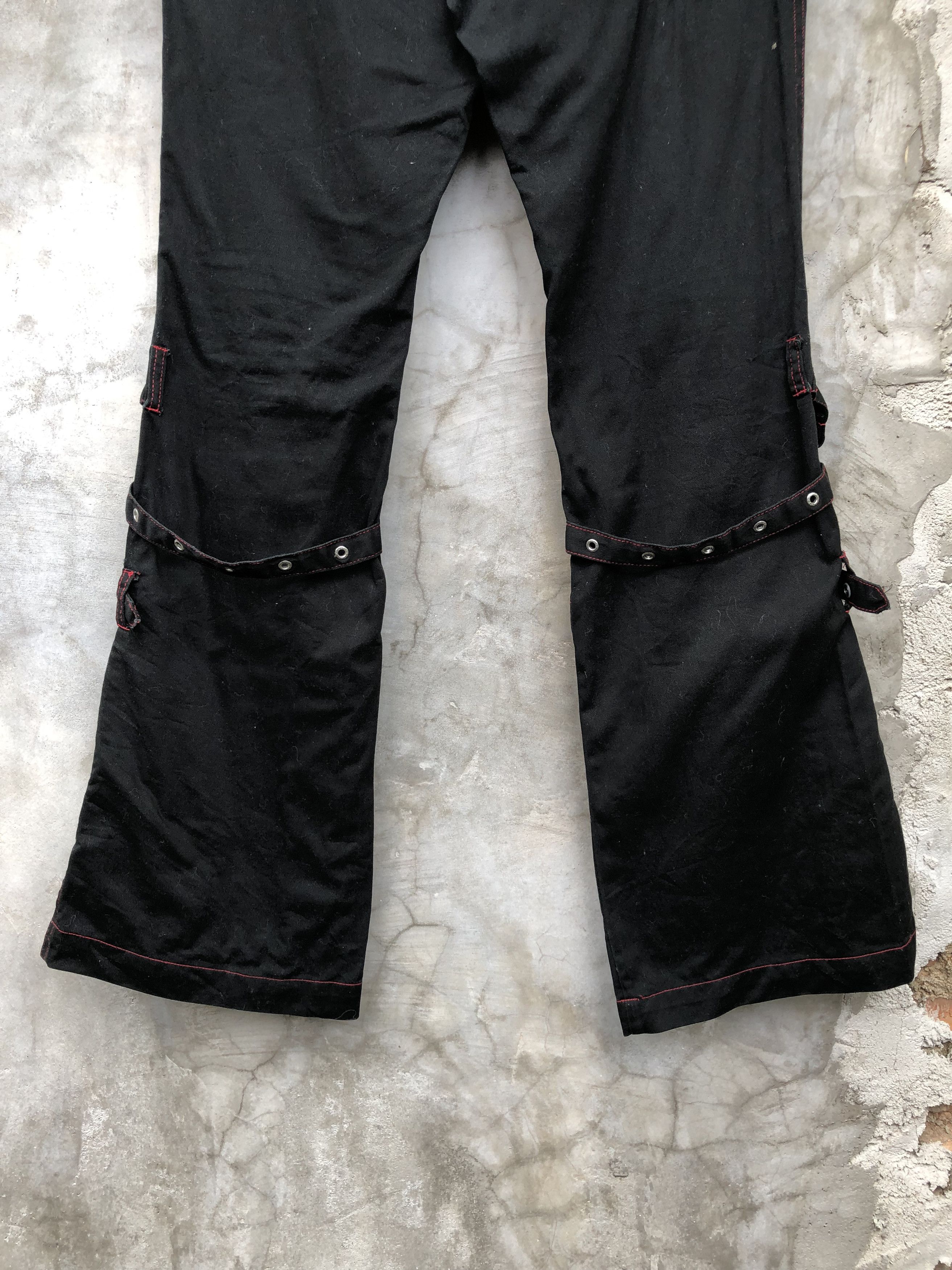 Beauty Beast Mad Girl by Mad Punks Bondage Goth flared pants Size 28" / US 6 / IT 42 - 8 Thumbnail