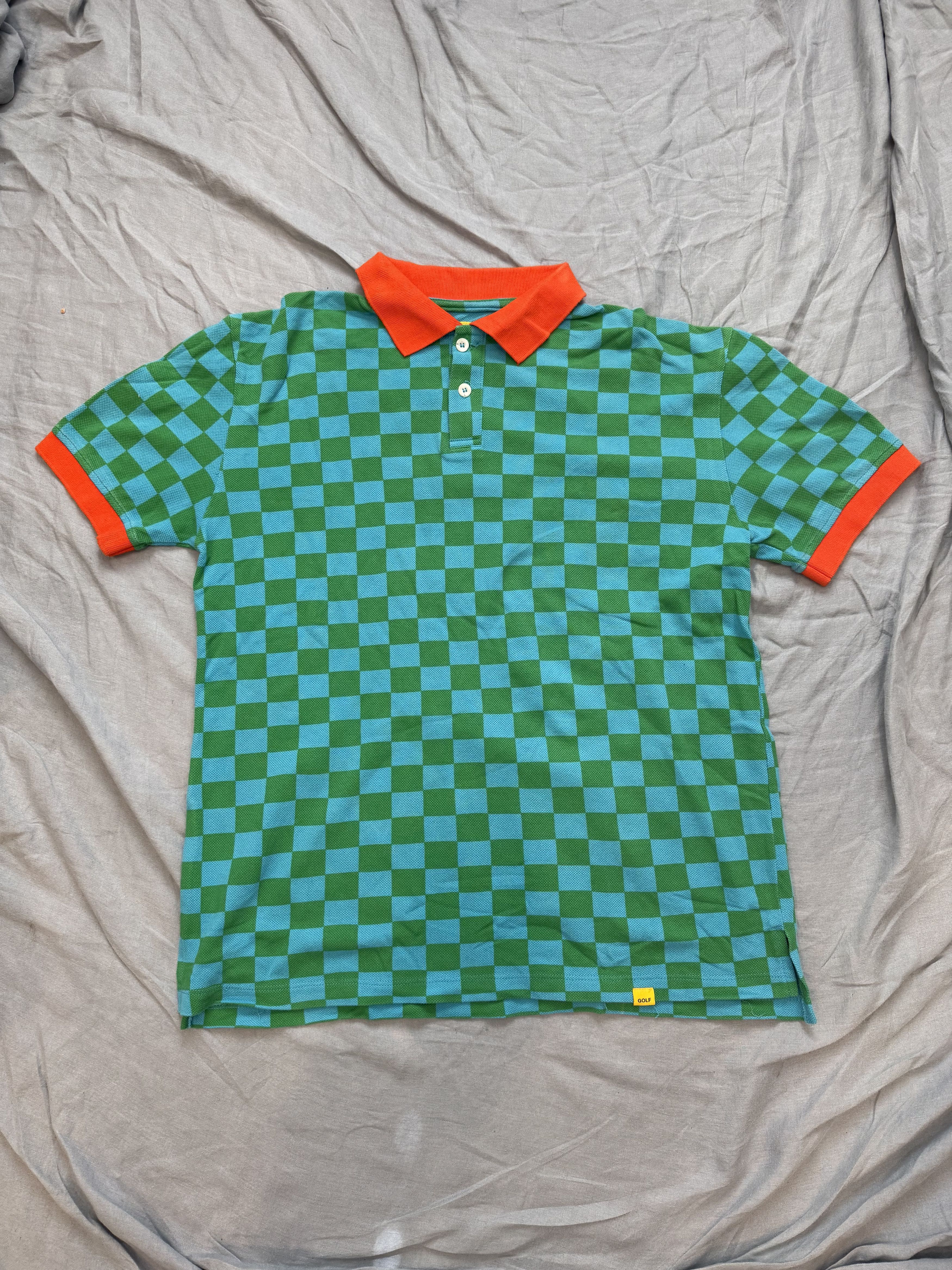 トップス GOLF LE FLEUR WAVY STRIPE KNIT POLO a wavy stripe knit polo and triple pleated trousers by le