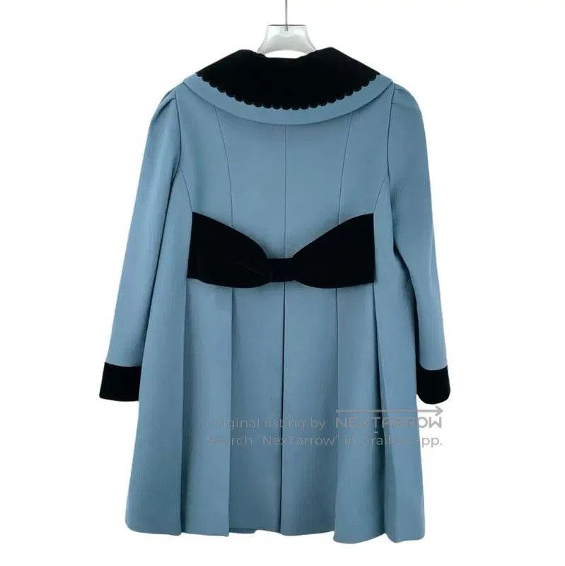 Miu Miu Miu Miu Blue Wool Women's Coat . Size S / US 4 / IT 40 - 2 Thumbnail