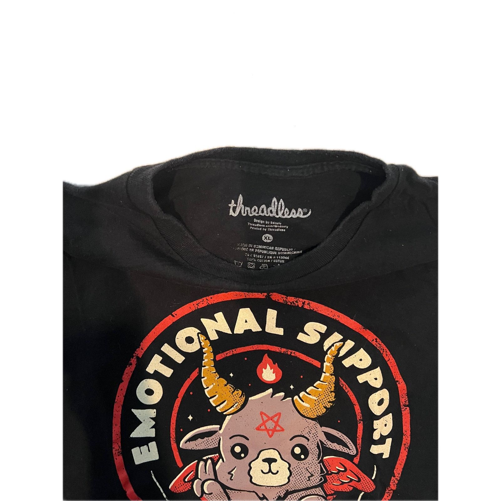 Threadless Threadless National Support Demon Black T-Shirt Mens XL Size US XL / EU 56 / 4 - 3 Thumbnail