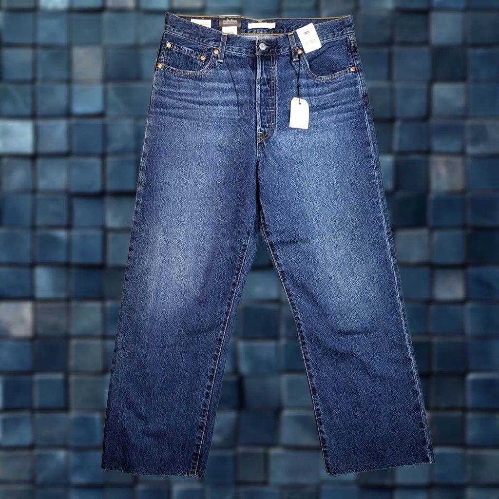 Levi's Levi's Ribcage Slim Jeans Size 32 x 27 Blue Denim High Rise Slim Straight Ankle Women's Regular Size Type Jeans 108 NEW Size 24" / US 00 / IT 34 - 1 Thumbnail