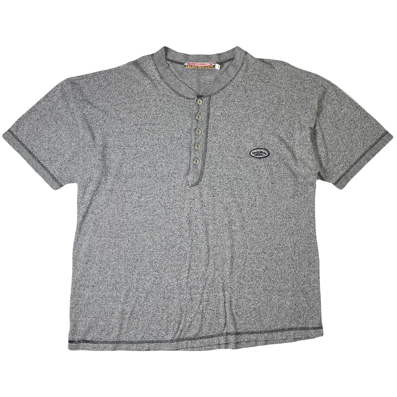 Quiksilver Vintage Quiksilver Henley Surf 1/2 Button Shirt L Size US L / EU 52-54 / 3 - 1 Thumbnail