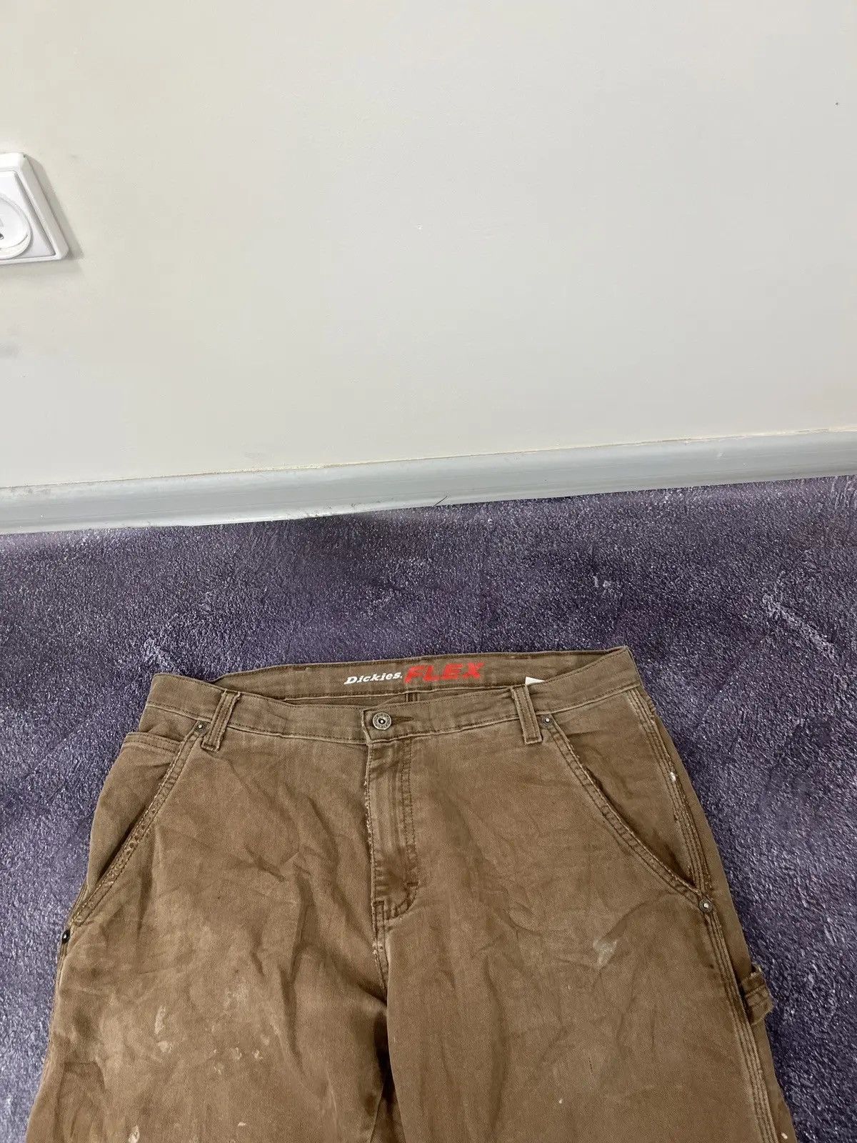 Dickies × Vintage Vintage Dickies American Brown Distressed Work Pants Size US 34 / EU 50 - 10 Thumbnail