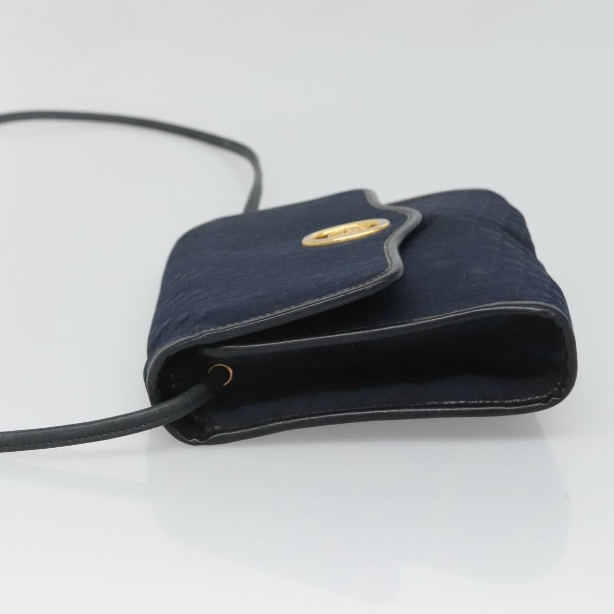 Dior DIOR Trotter Canvas Shoulder Bag Navy Gold Size ONE SIZE - 4 Thumbnail