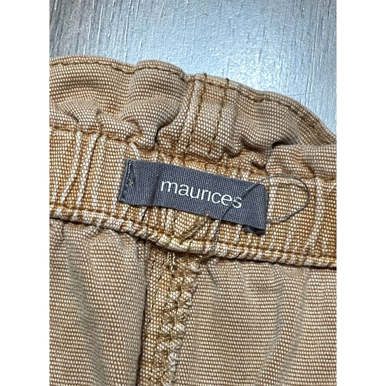 Vintage Maurices Pants, Women's XL, Brown, Straight Leg, Side Pockets, 40" Length, Regular, Cargo, 30" Inseam, Machine Washable, Pants, Women, Maurices Size 40" / US 18 - 4 Thumbnail