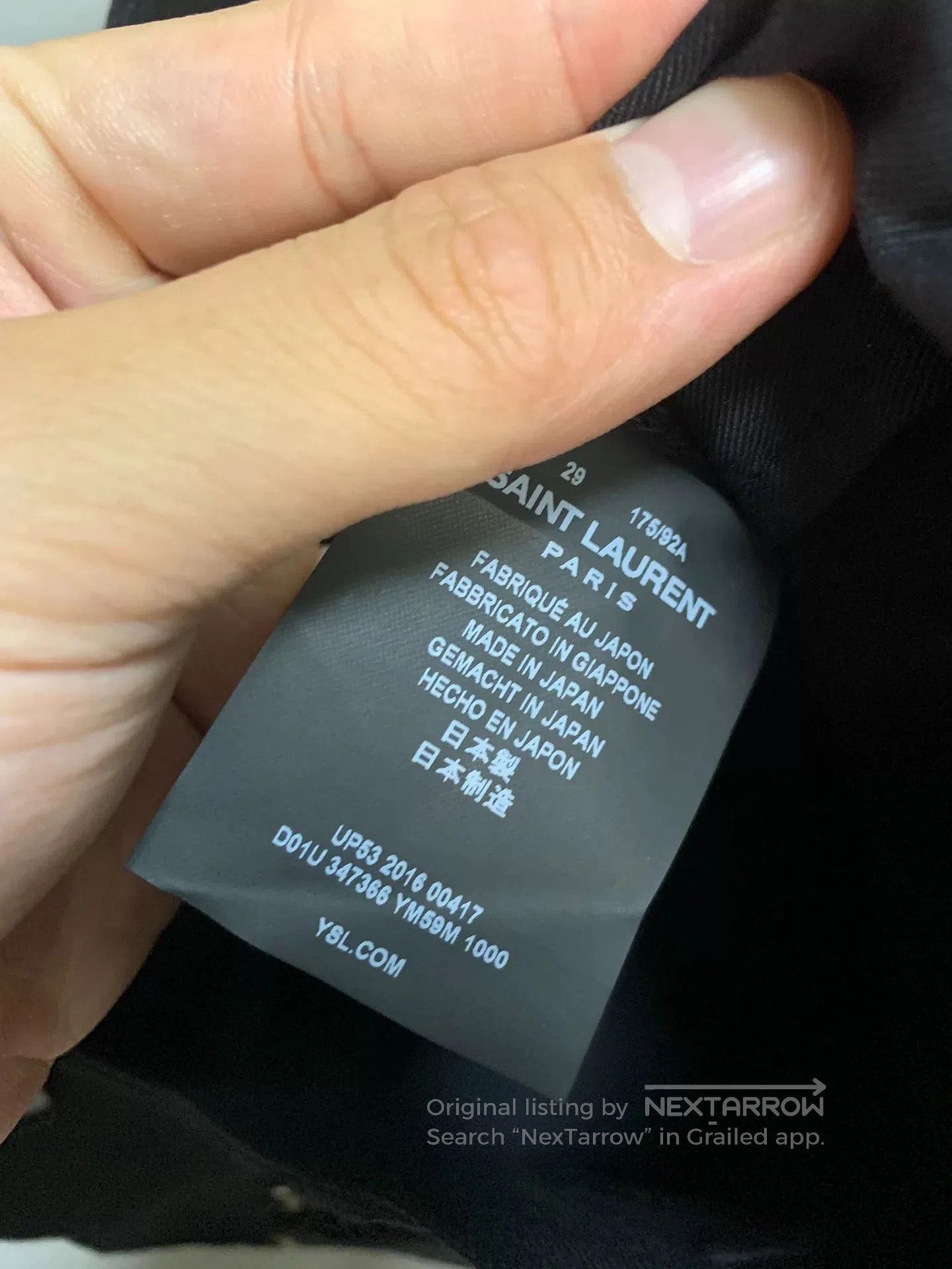 Saint Laurent Paris Saint Laurent 2016FW Black Jeans D02. Size US 29 - 4 Thumbnail