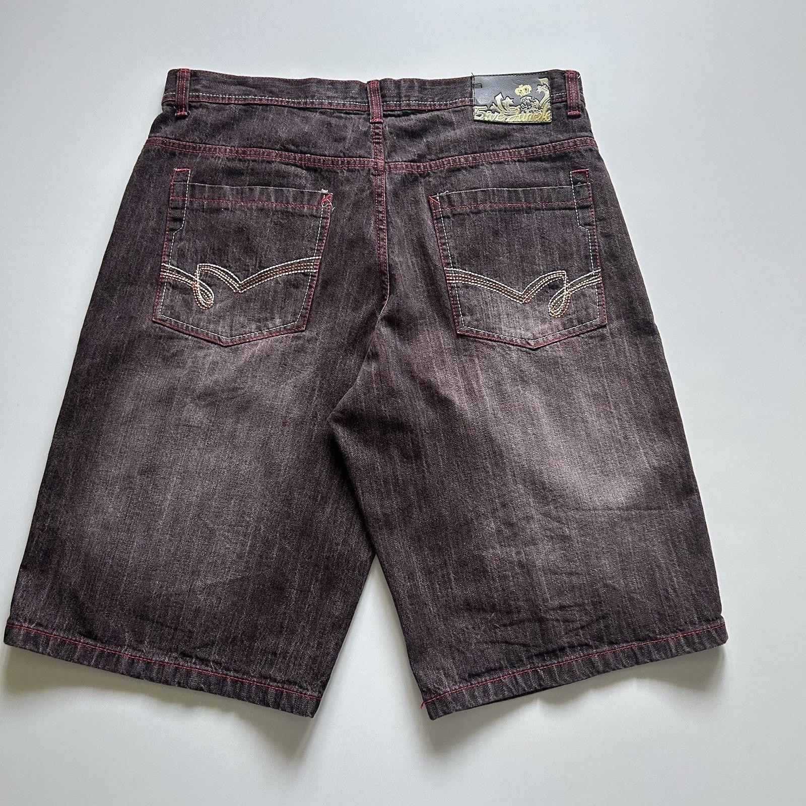 Vintage Y2K 5ive Jungle Jean Shorts Size 38 Baggy Jorts Rare