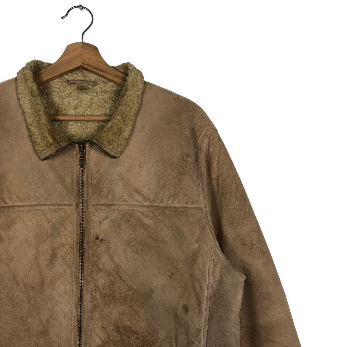 Japanese Brand 🔥90’s Vintage Moleskin Leather Mink Fur Lining Uniqlo Japan Size US L / EU 52-54 / 3 - 6 Thumbnail