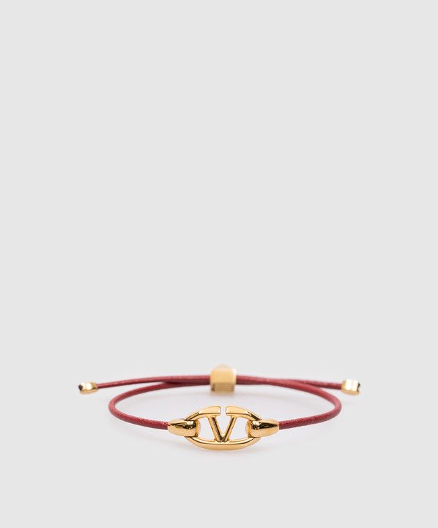 Valentino o1s22i1n0924 Size: OS / Leather Vlogo Bracelet Size ONE SIZE - 1 Thumbnail