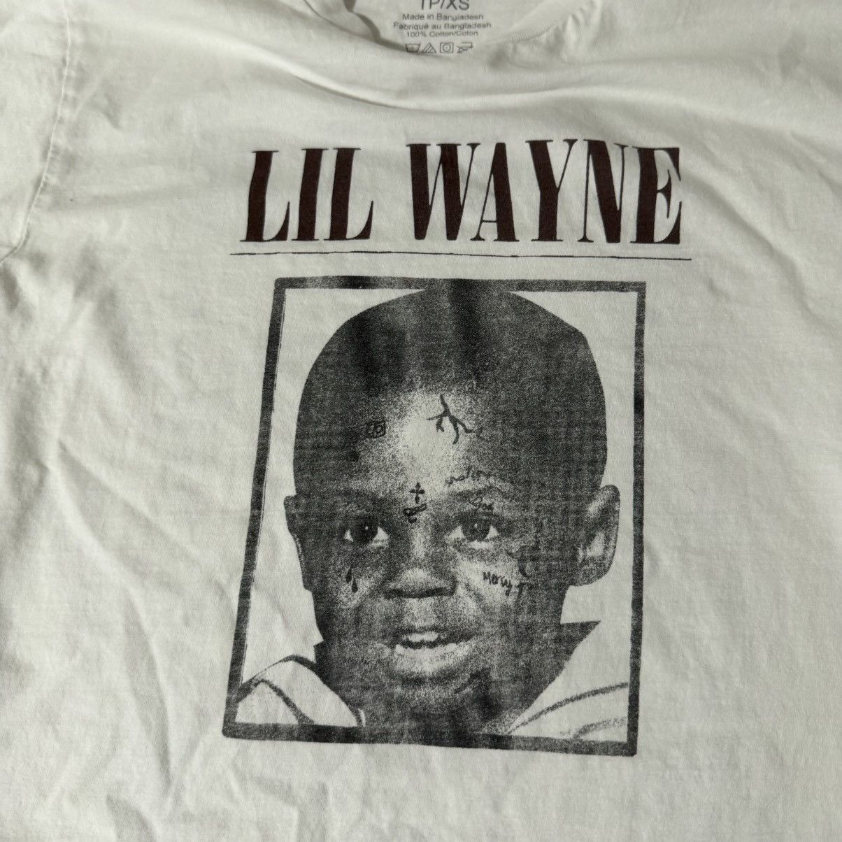 Lil Wayne Lil Wayne Live in Concert US Tour White T-Shirt Size US XS / EU 42 / 0 - 3 Thumbnail