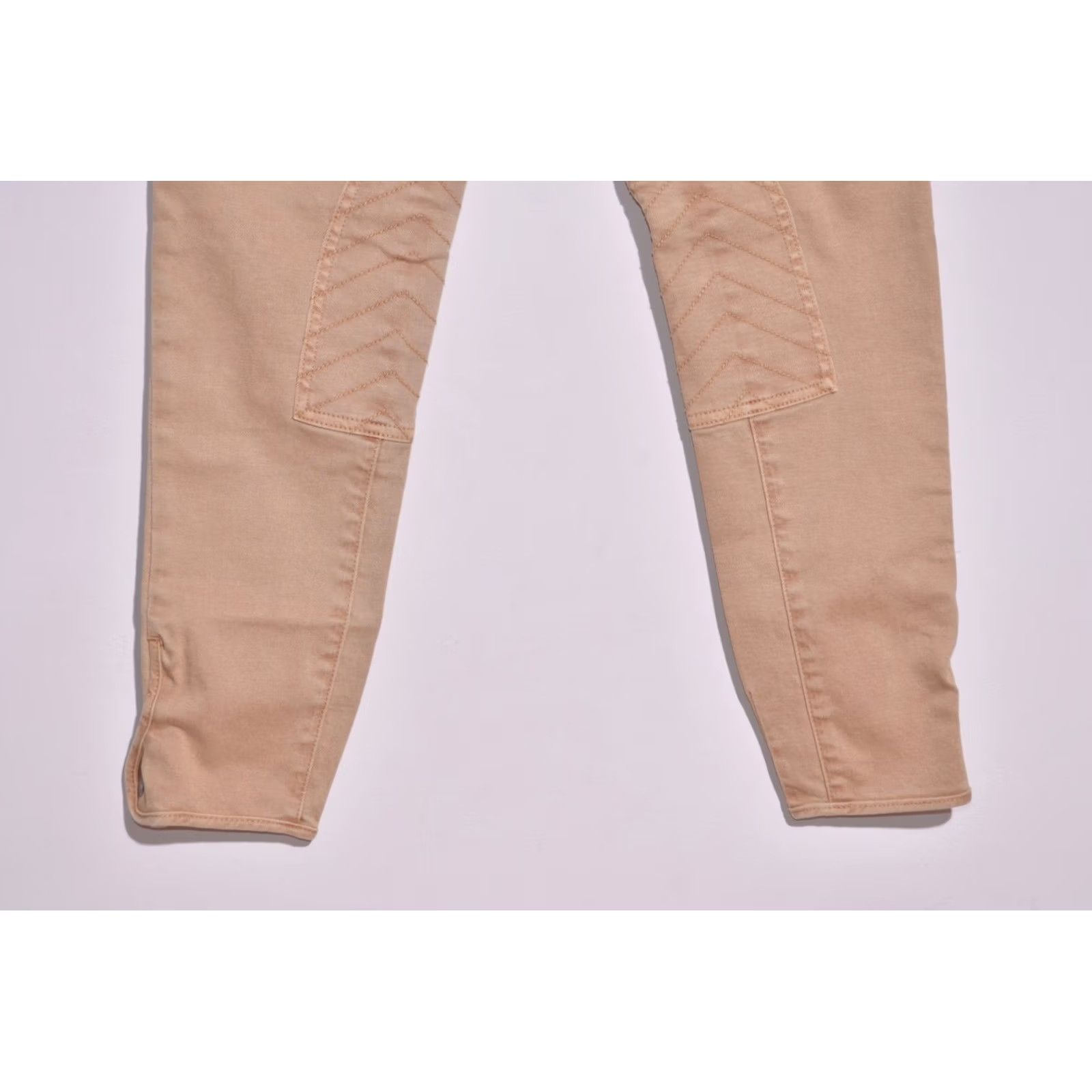 Polo Ralph Lauren Ralph Lauren Sport Equestrian Pants Beige Peach Knee Patch Zip Pocket 27 Women Regular Trousers Size 27" / US 4 / IT 40 - 3 Thumbnail