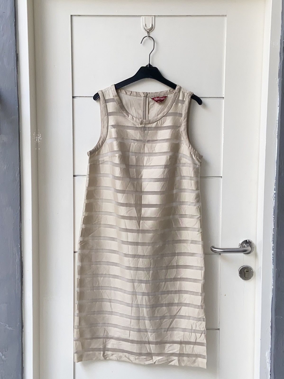 Max Mara MAX MARA Striped Midi Dress Size XS / US 0-2 / IT 36-38 - 1 Thumbnail