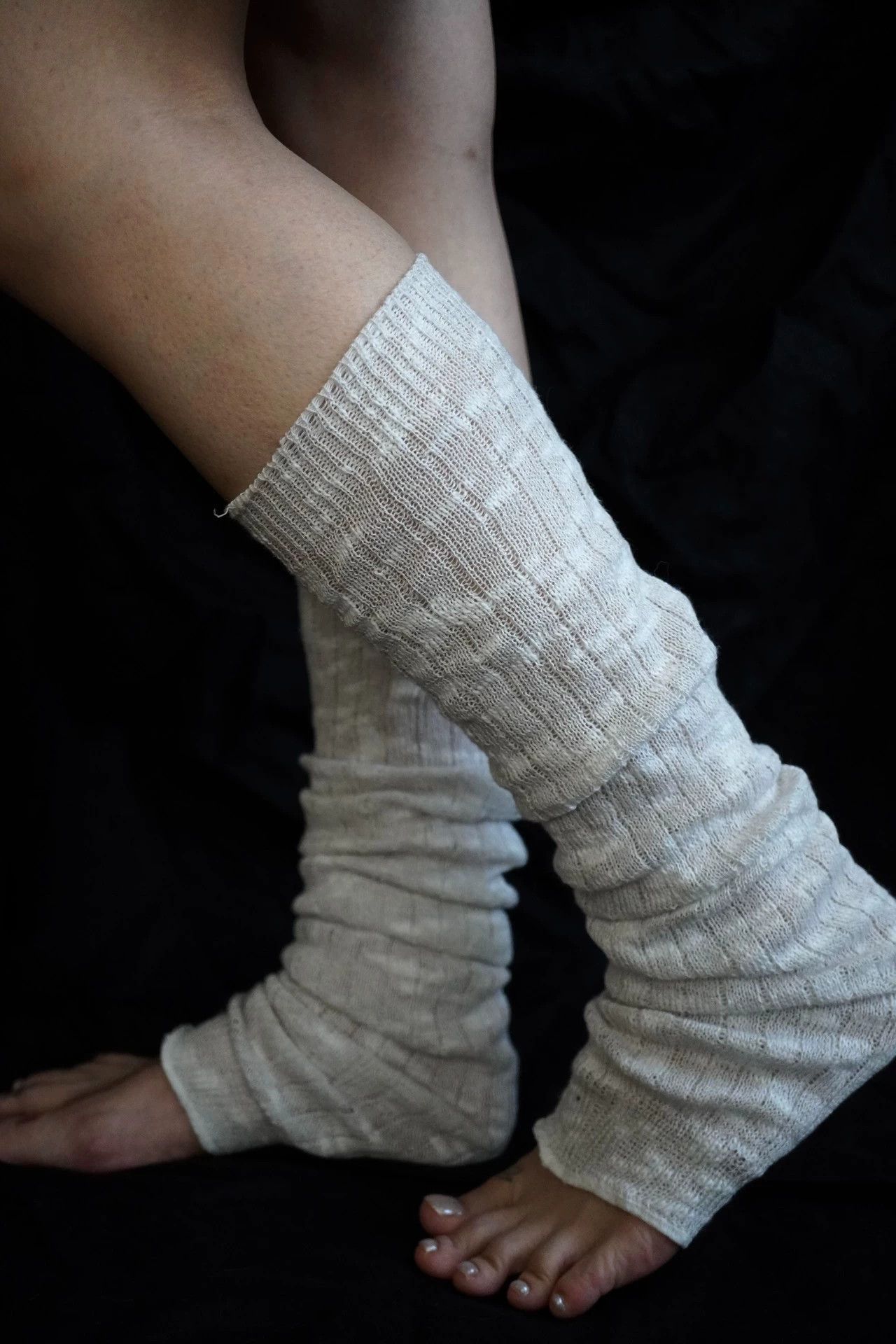 Other Japanese Handmade 100% Linen Arm Warmers/Socks Y2K Size ONE SIZE - 4 Thumbnail